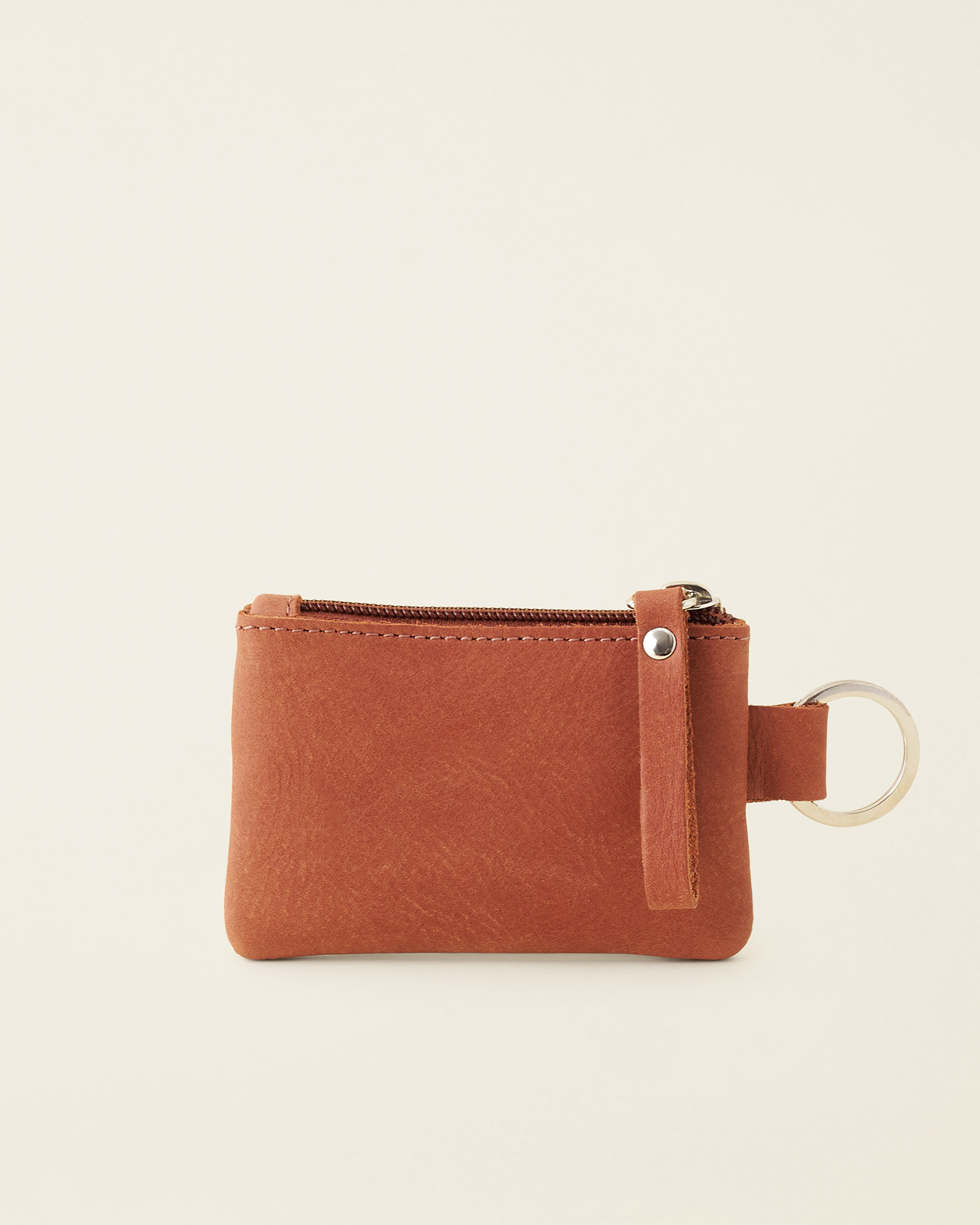 Roots Top Zip Pouch Tribe in Cinnamon