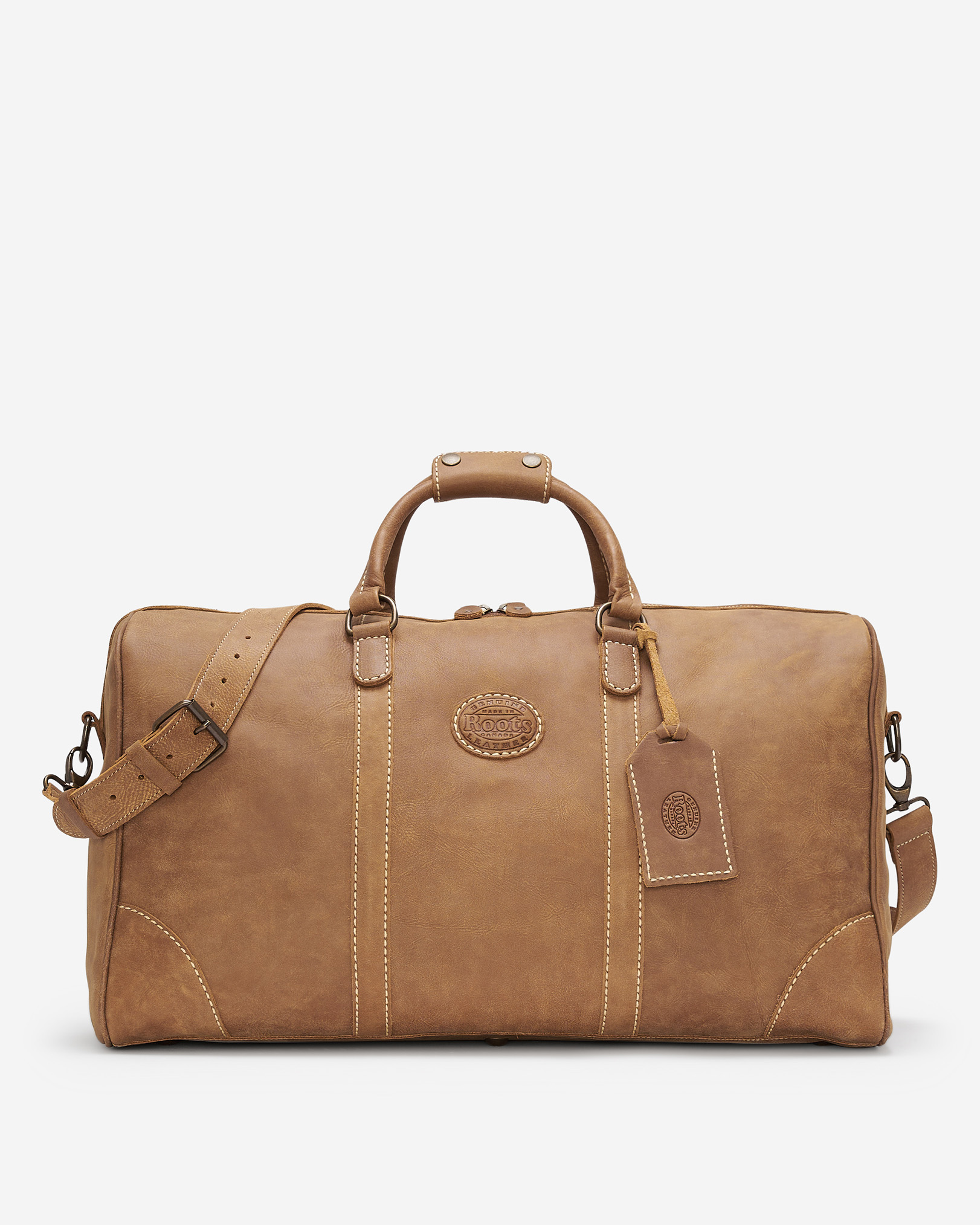 Roots Banff Weekender Bag Tribe in Natural
