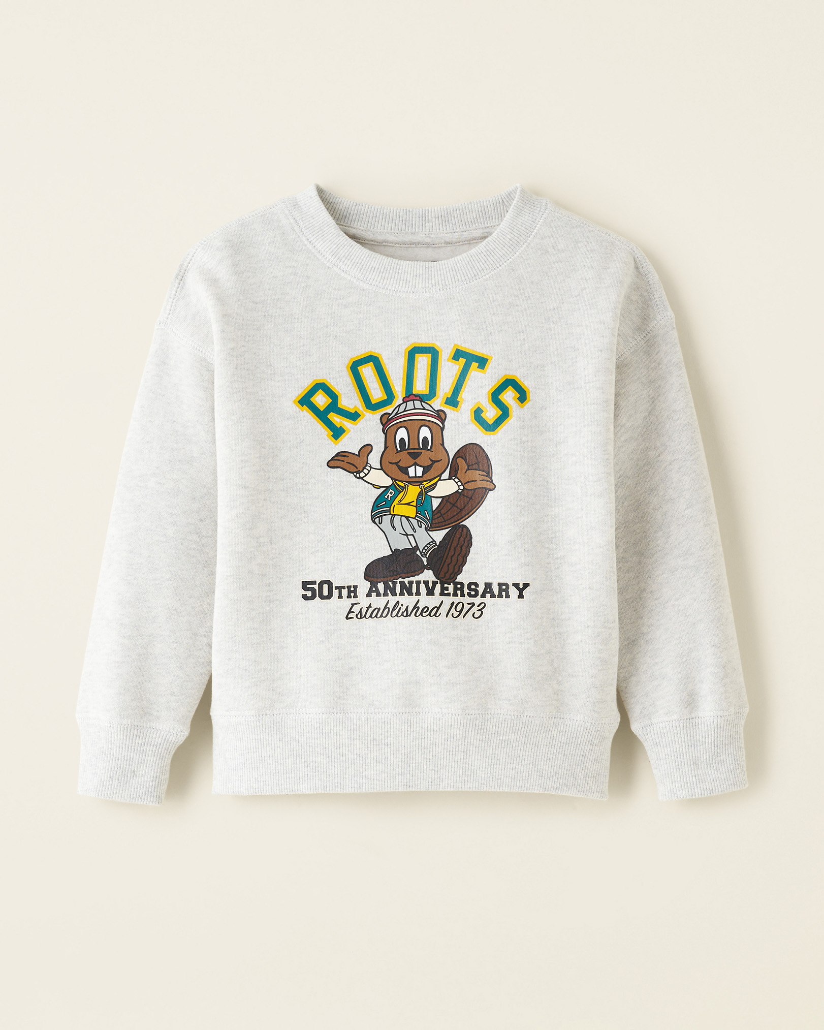 Roots Toddler Commemorative Buddy Sweatshirt in White Mix