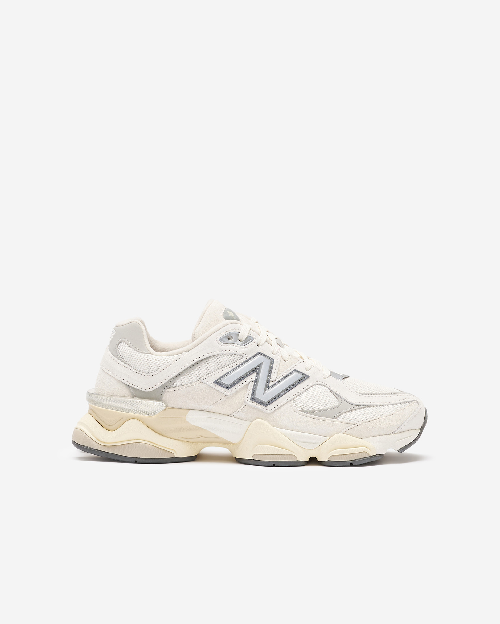 New Balance 9060 in Sea Salt/Concrete Green