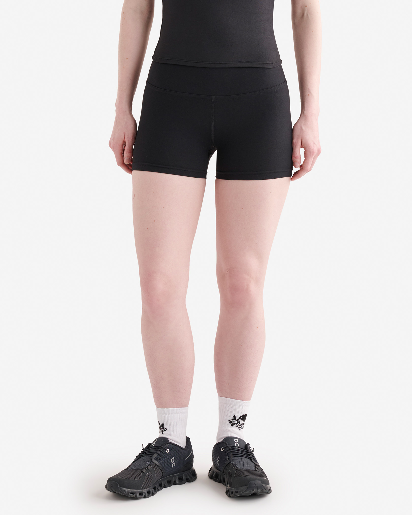 Roots Restore Stretch Bike Short 3 Inch in Black