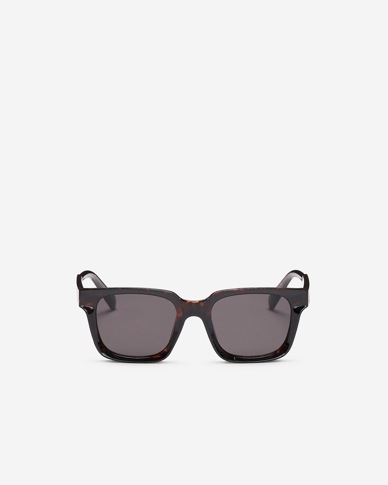 Roots Plastic Square Bevelled Sunglasses in Brown