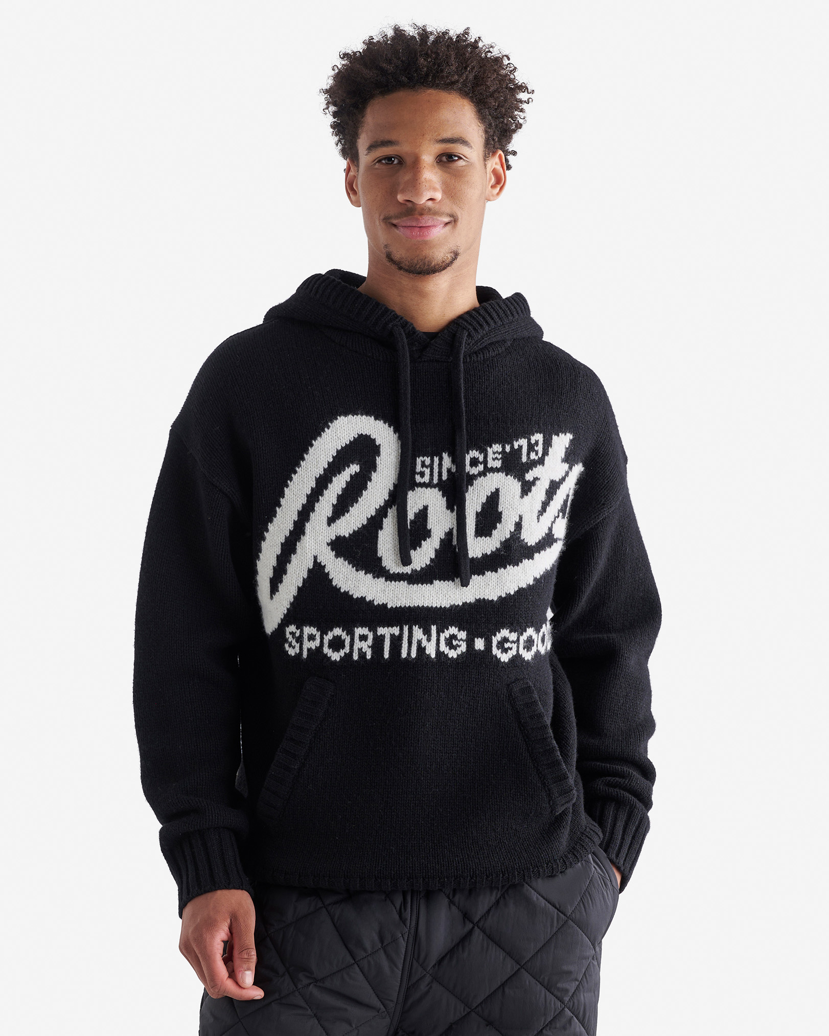 Roots Sporting Goods Sweater Hoodie in Black