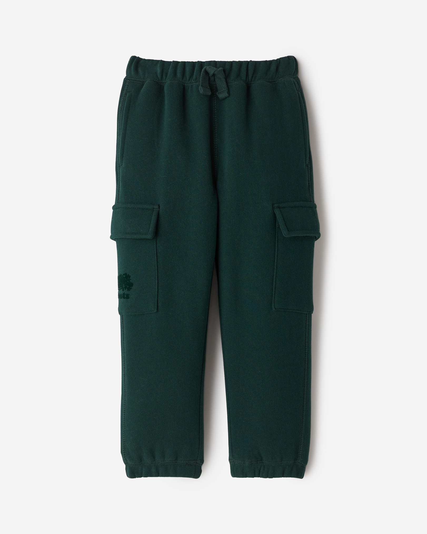 Roots Toddler Organic Cooper Relaxed Cargo Sweatpant in Varsity Green