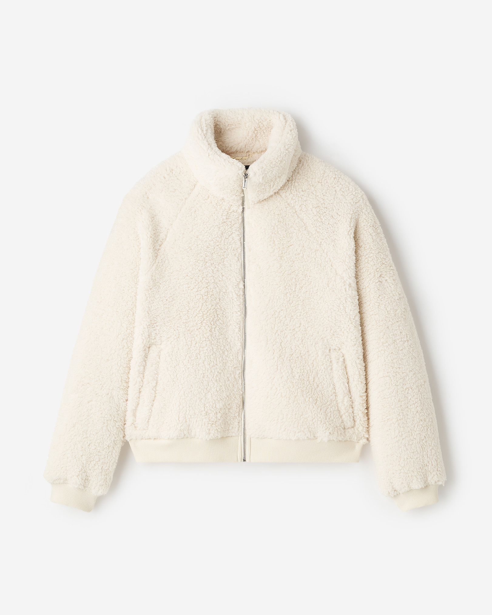 Roots Creekside Shearling Fleece Jacket in Birch White
