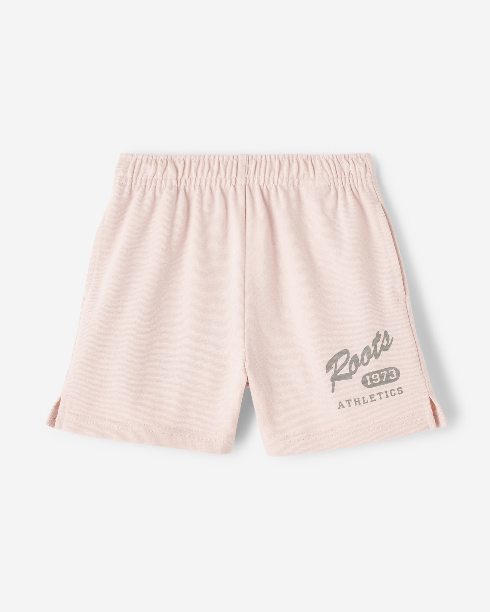 Roots Toddler Warm-Up Basketball Short in Pearl Pink