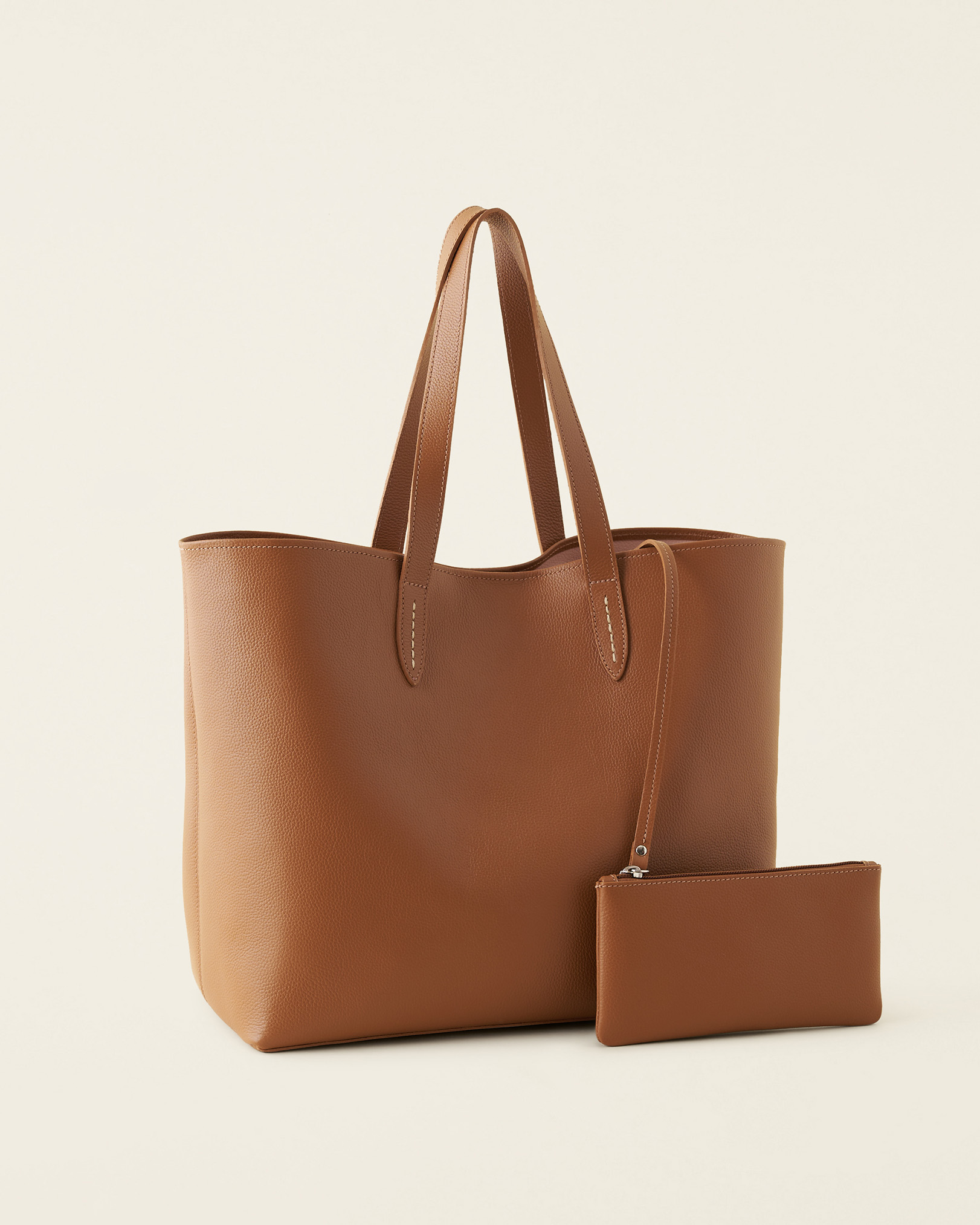 Roots Carryall Tote Cervino in Tan/Powder Pink