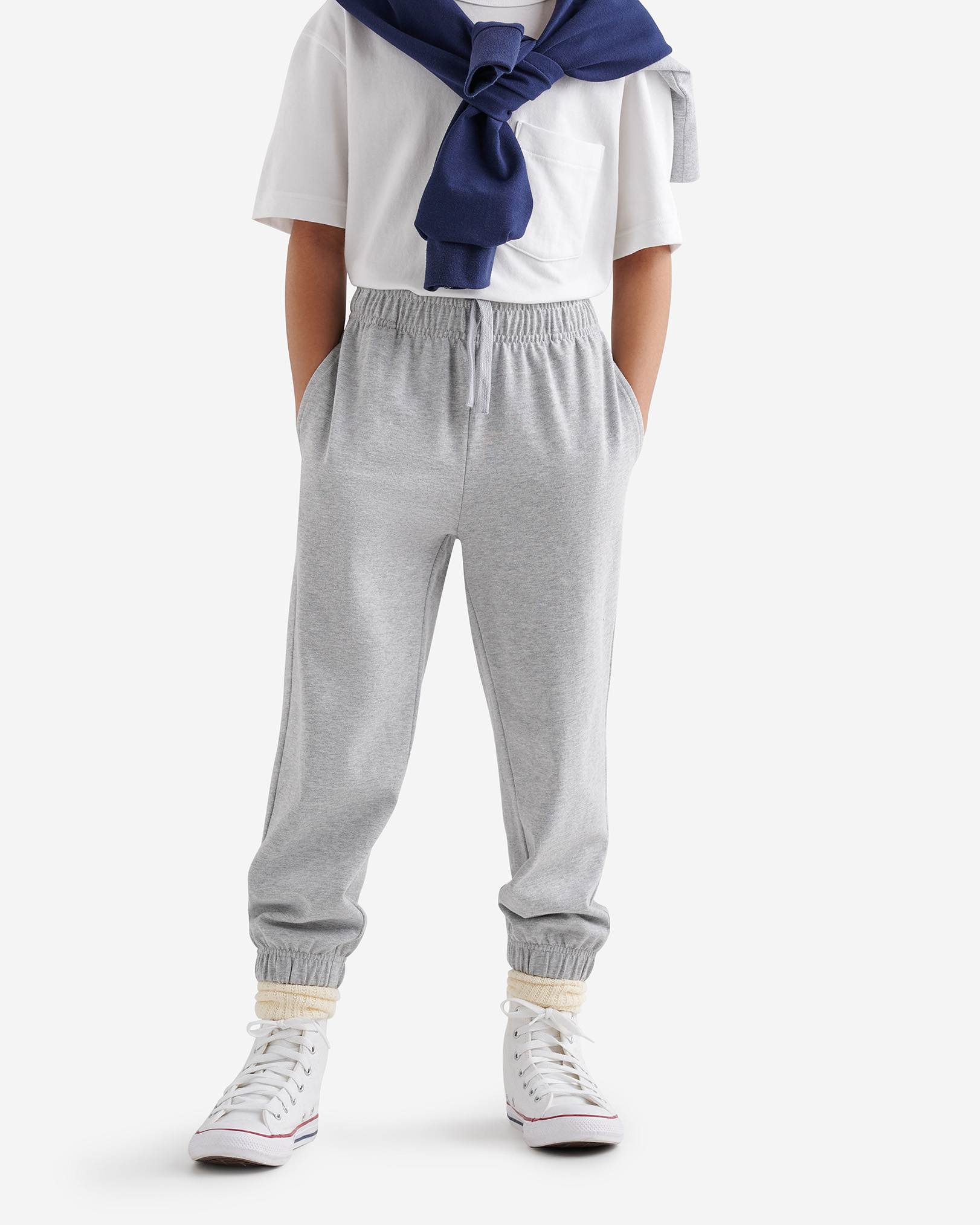 Roots Kids Warm-Up Pant in Heather Grey