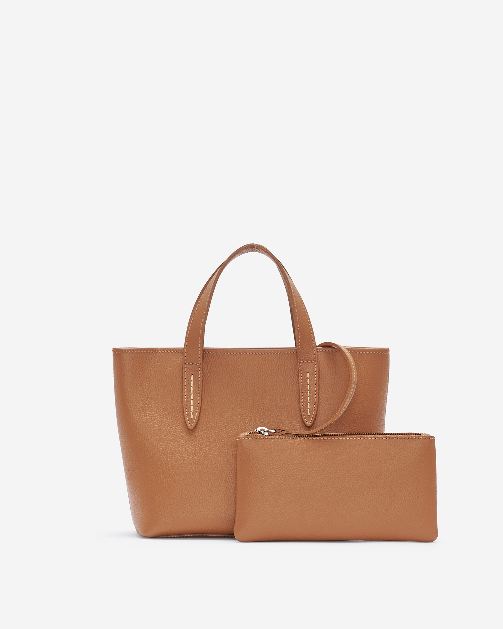 Roots Carryall Crossbody in Tan/Powder Pink