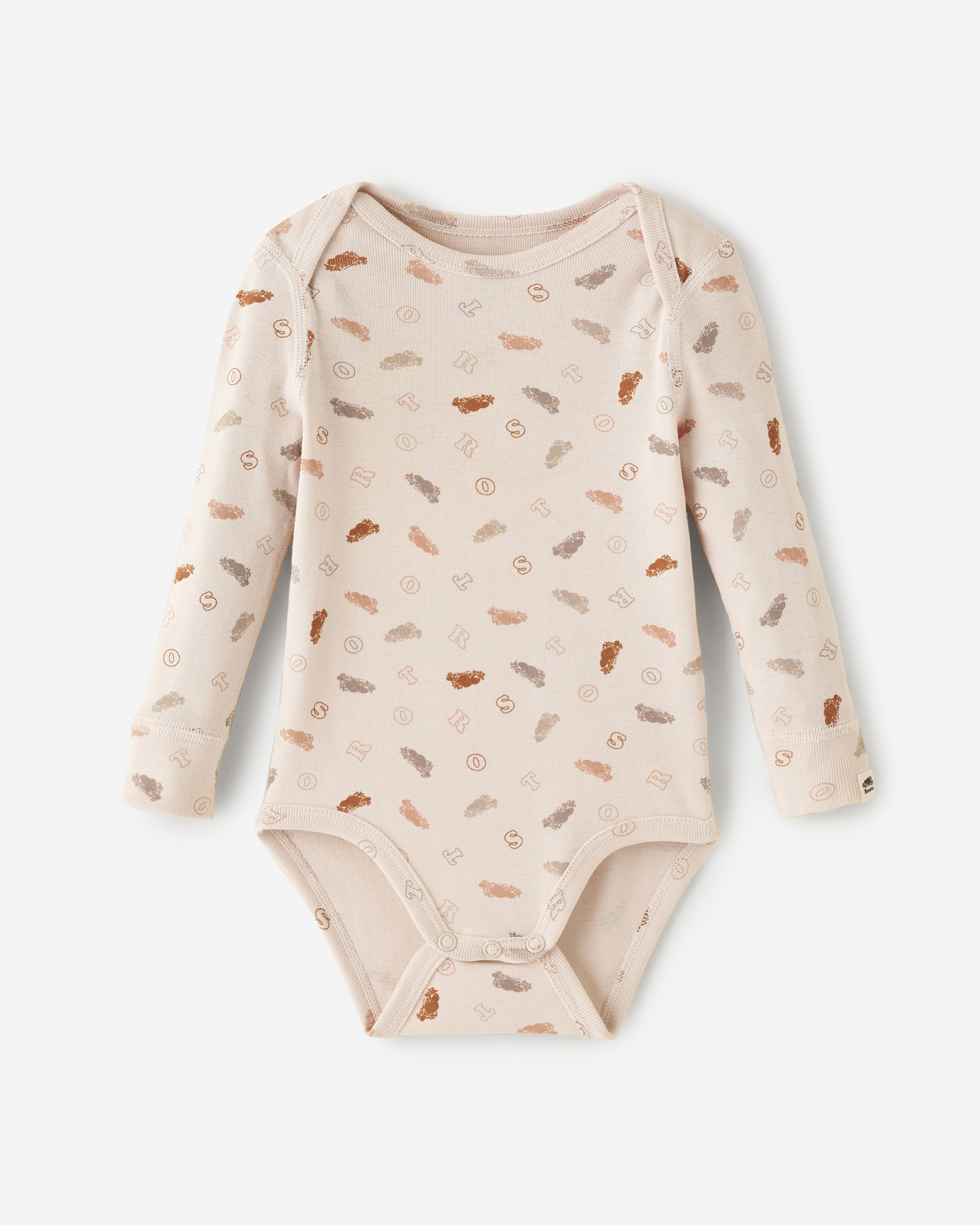 Roots Baby's First Bodysuit in Almond Peach