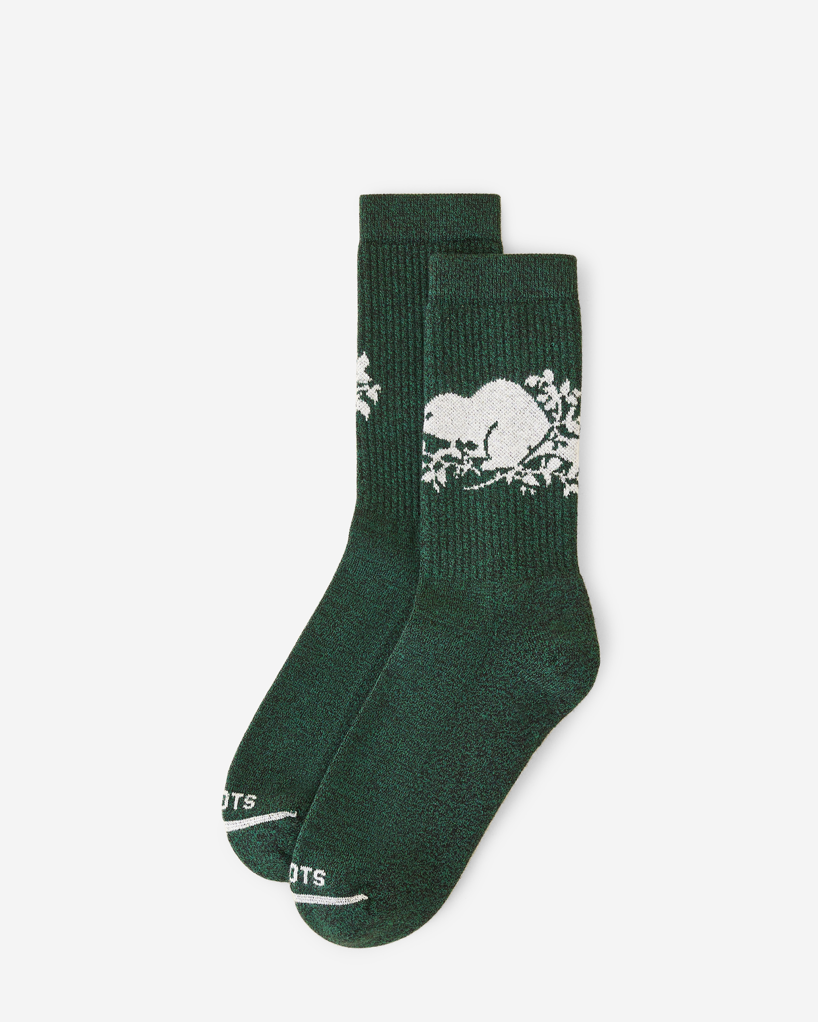 Roots Adult Cooper Beaver Sock in Varsity Green