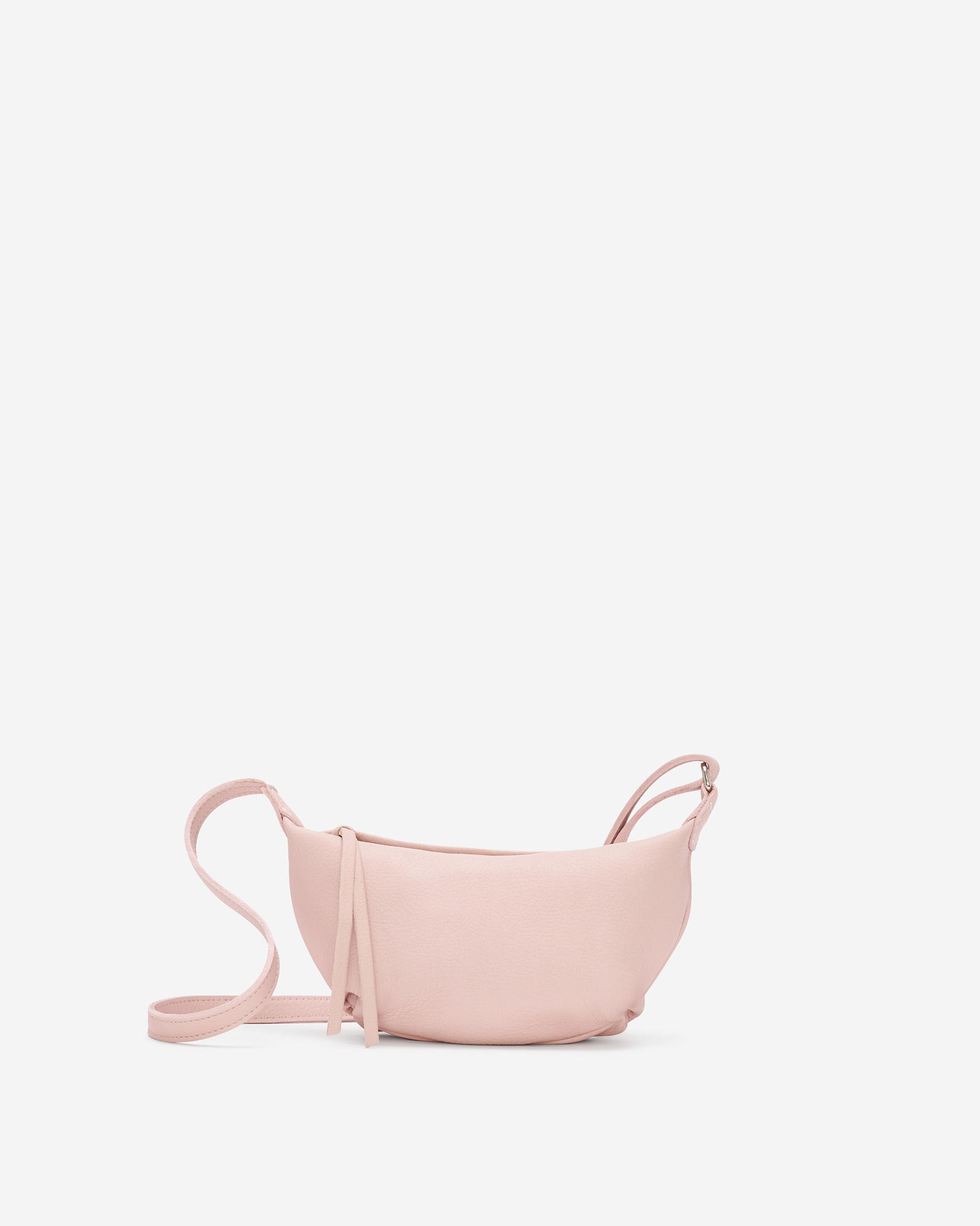 Roots Crescent Handbag Cloud in Pink Pearl