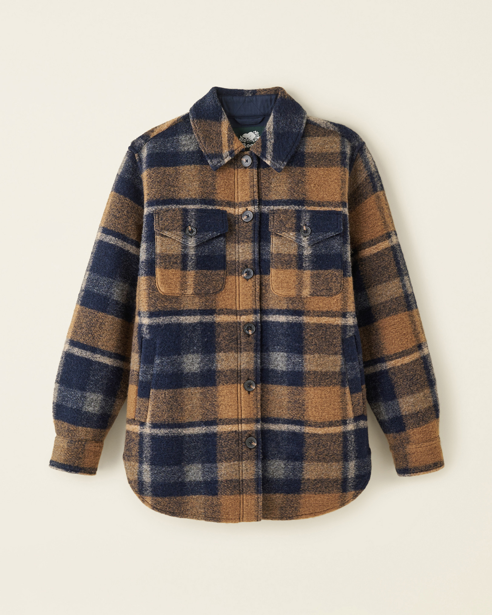 Roots Seymour Shacket Jacket in Seymour Toffee Plaid