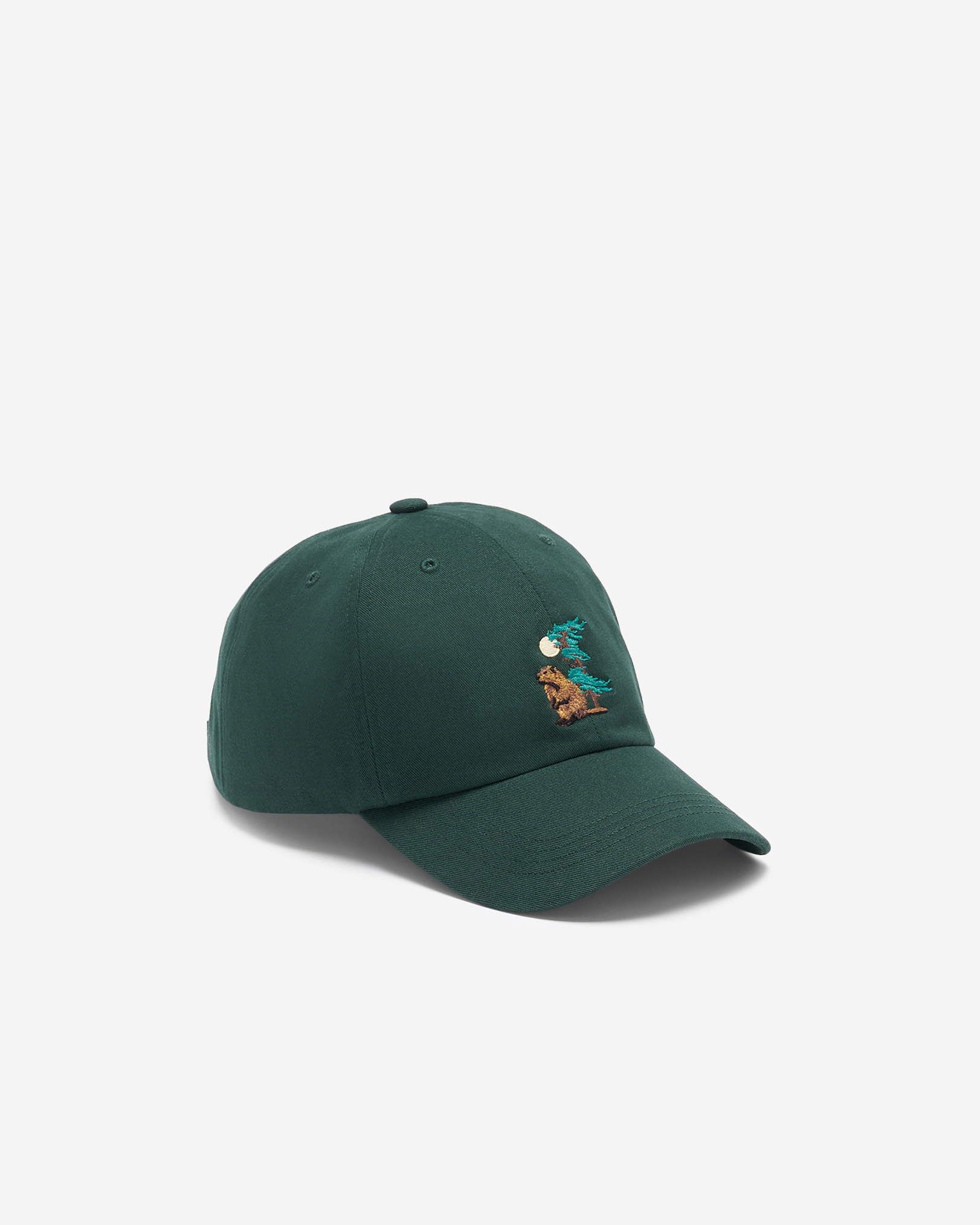 Roots True Nature Baseball Cap Hat in Varsity Green