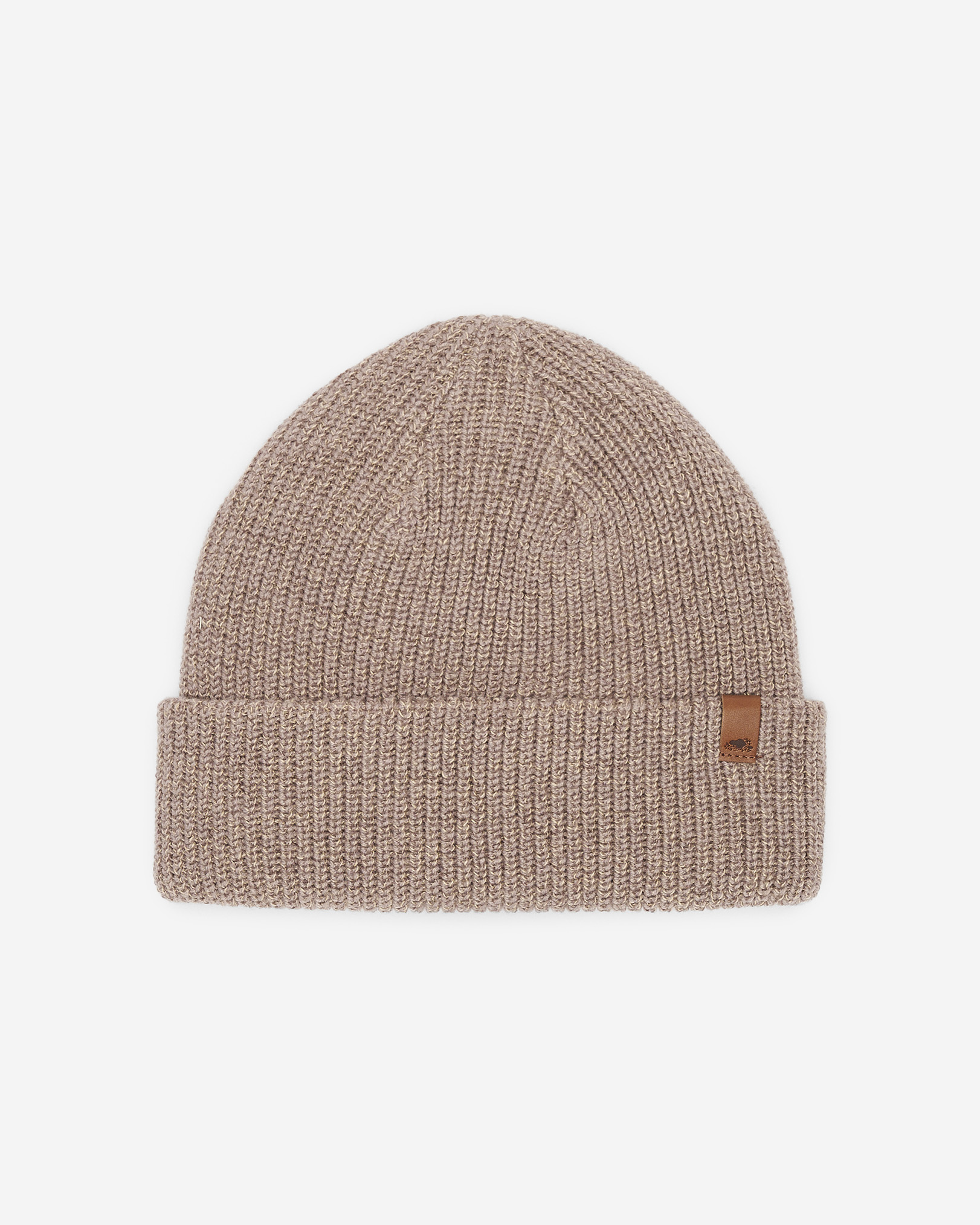 Roots Hamilton Toque Hat in Moon Taupe Mix Brown