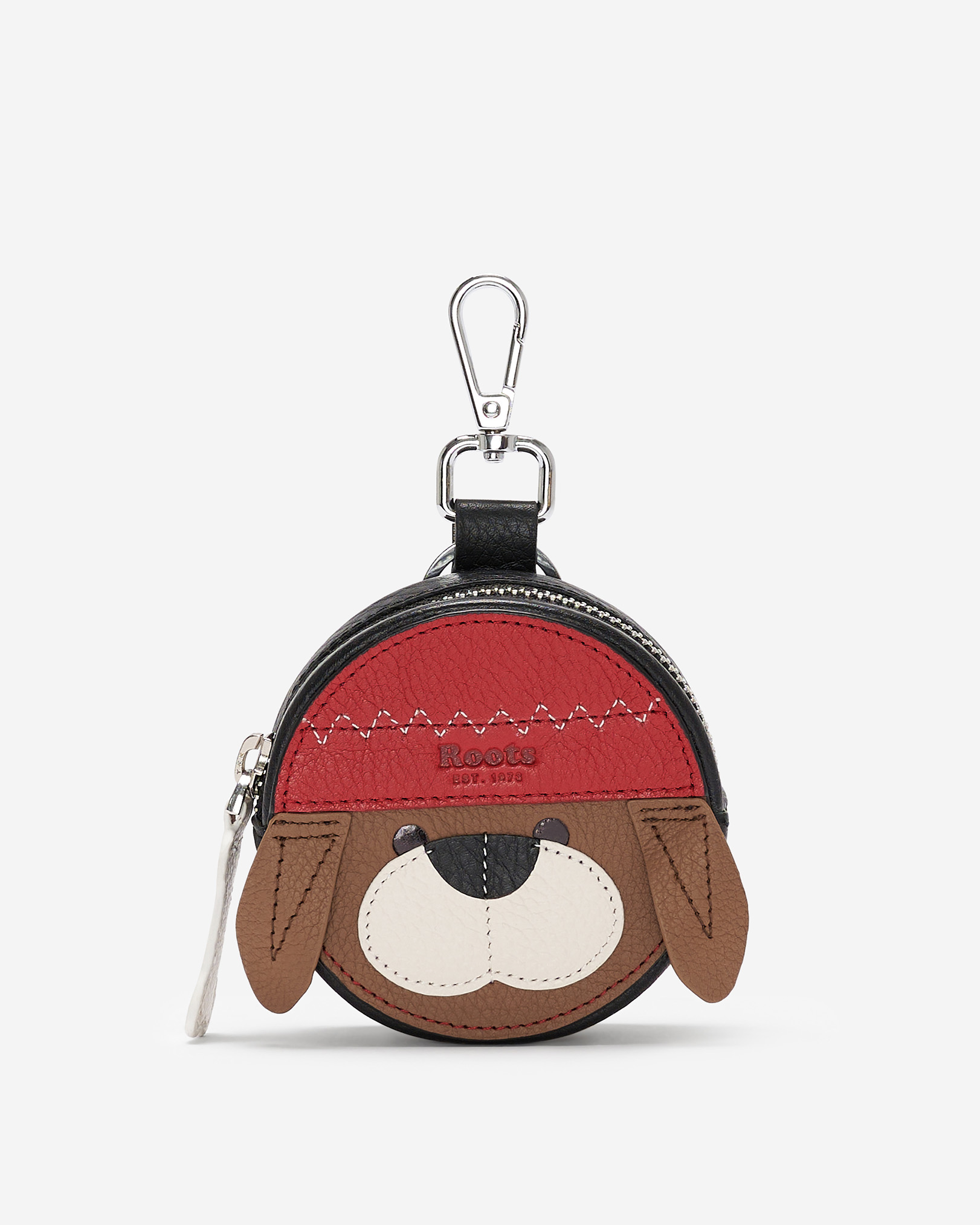 Roots Dog Zip Coin Pouch in Assorted Colours
