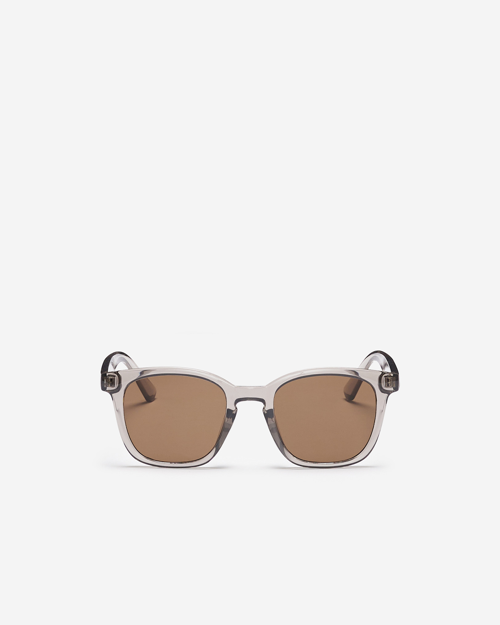 Roots Plastic Modified Square Crystal Sunglasses in Grey
