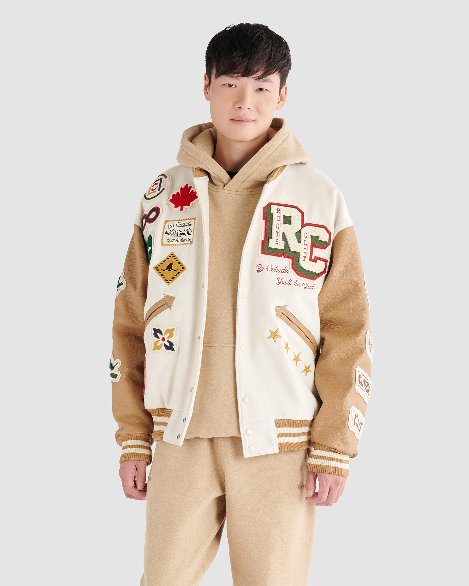 Roots X CLOT Varsity Jacket Varsity Jackets Roots