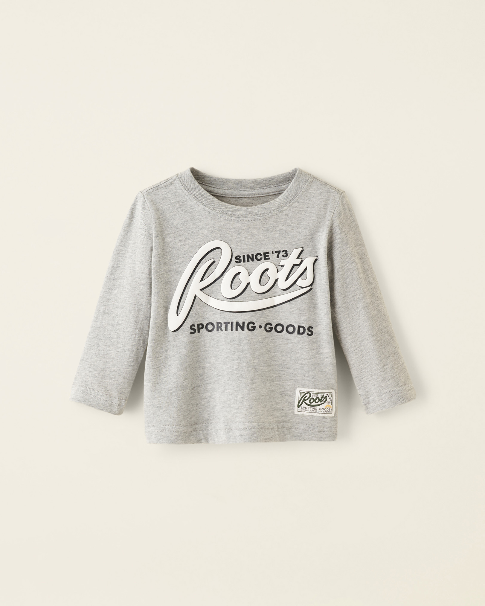 Roots Baby Sporting Goods T-Shirt in Grey Mix