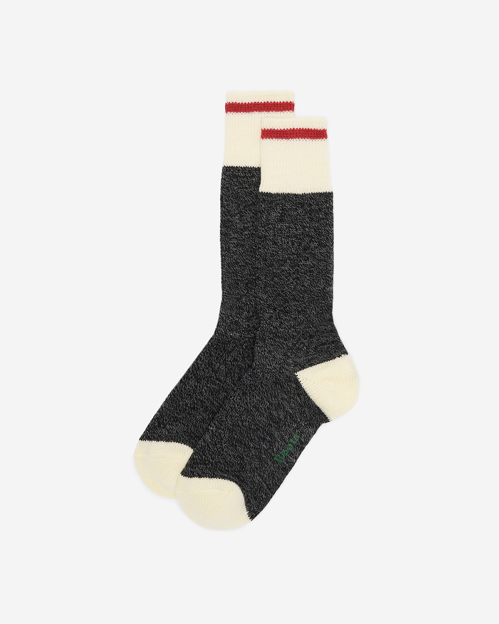 Roots Adult Warm Cabin Sock in Black Mix