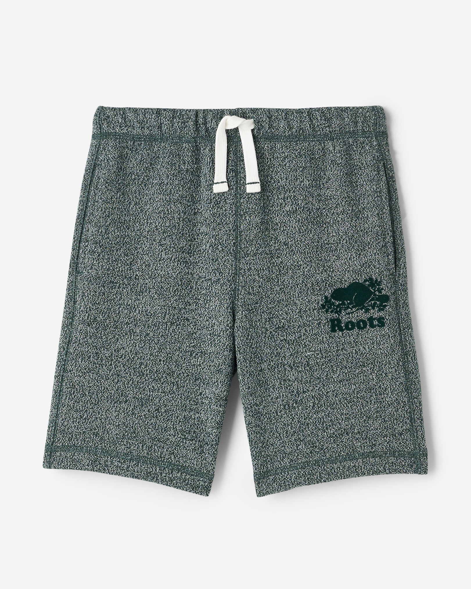Roots Kids Organic Original Terry Short in Varsity Green Pepper
