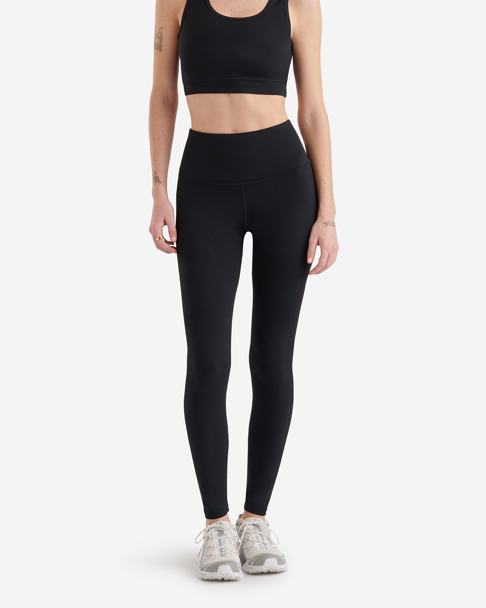 Roots Restore High Waisted Legging Pants in Black