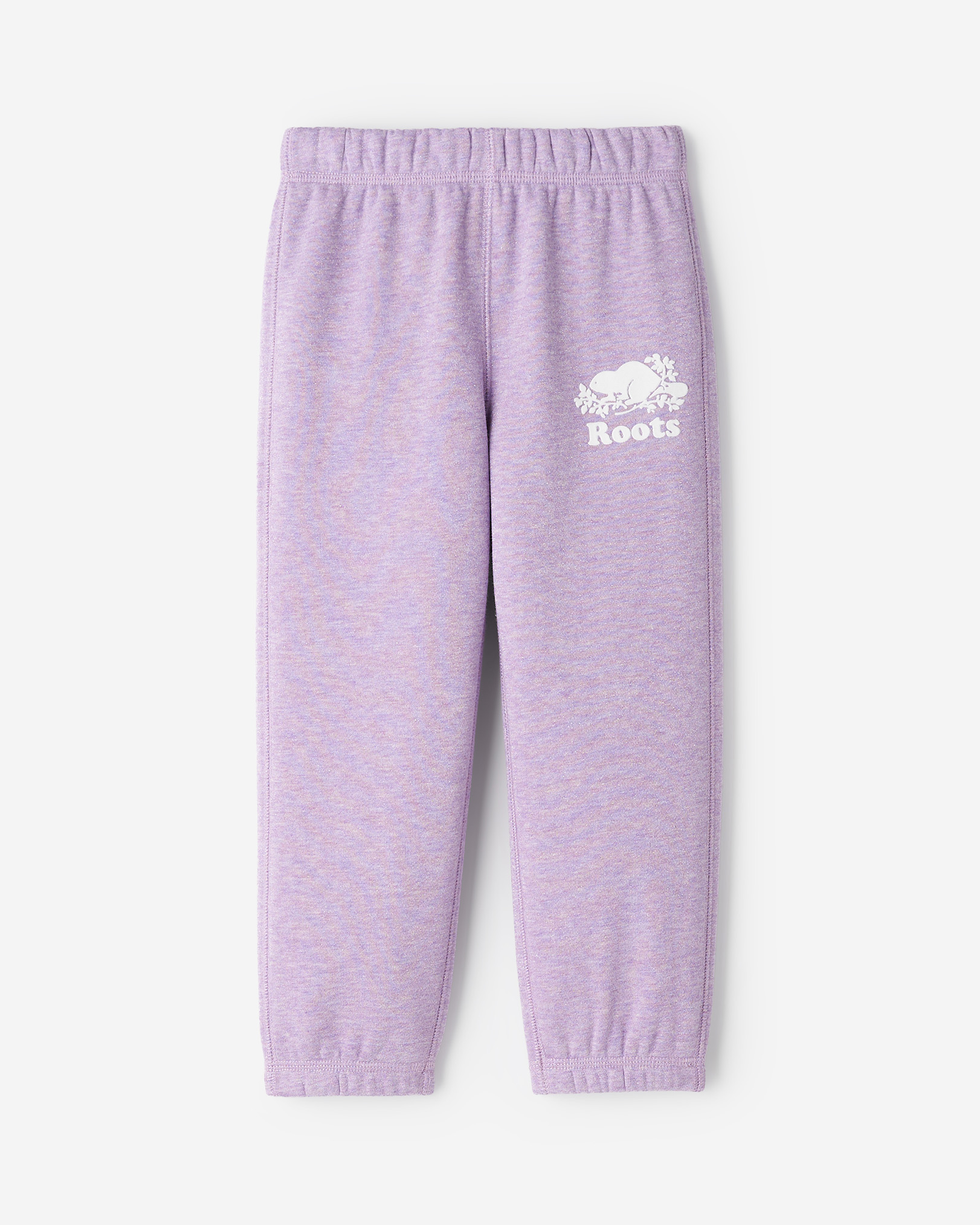 Roots Toddler Original Sparkle Sweatpant in Violet Tulip Mix Purple