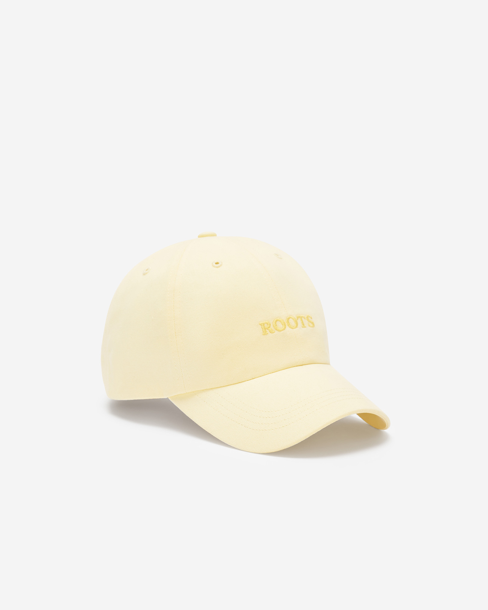 Roots Baseball Cap Hat in Mellow Yellow