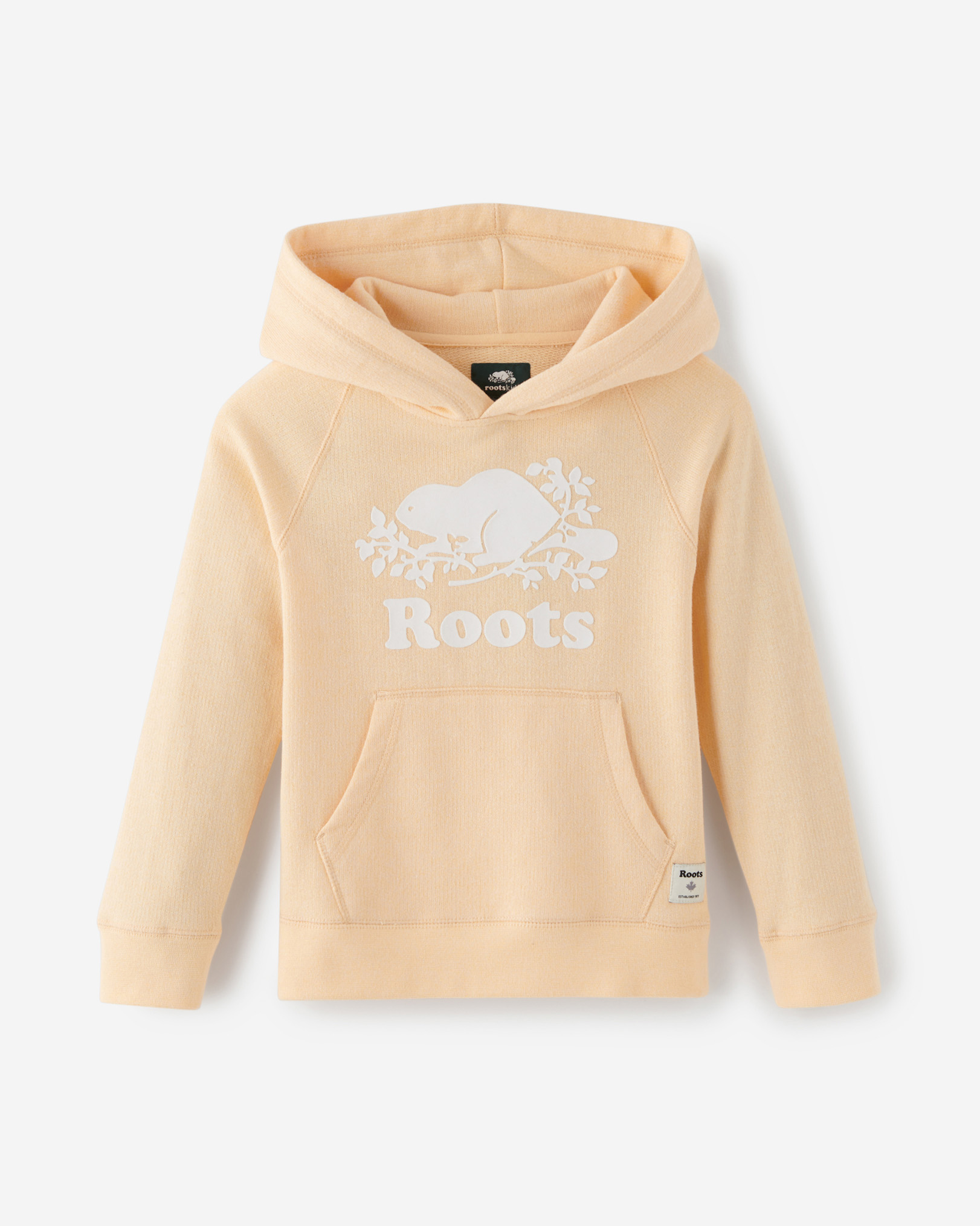 Roots Kids Original Kanga Hoodie Jacket in Apricot Sherbet Ppr