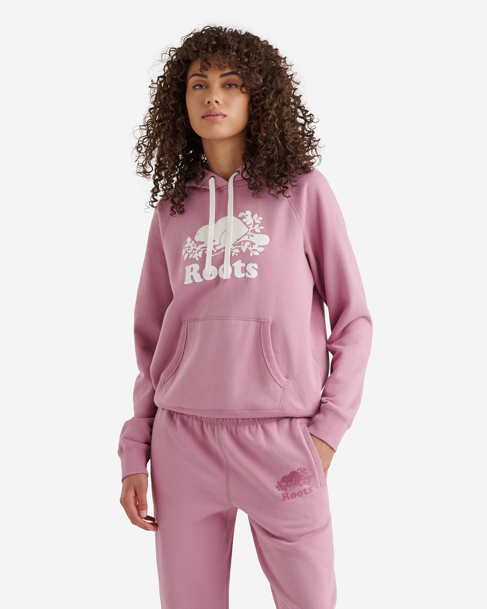 Roots Organic Original Kanga Hoodie in Orchid Haze