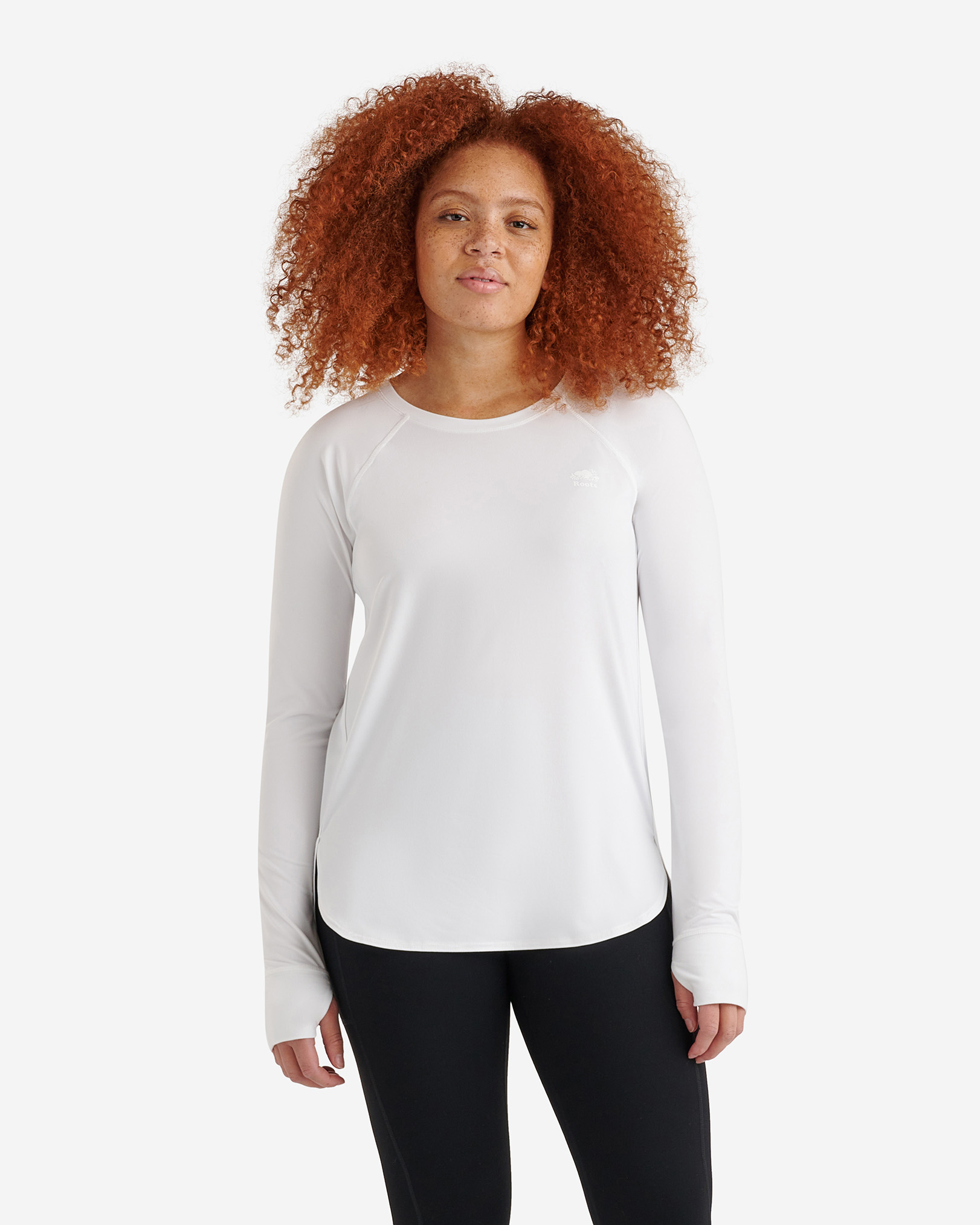 Roots Renew Long Sleeve Top in White