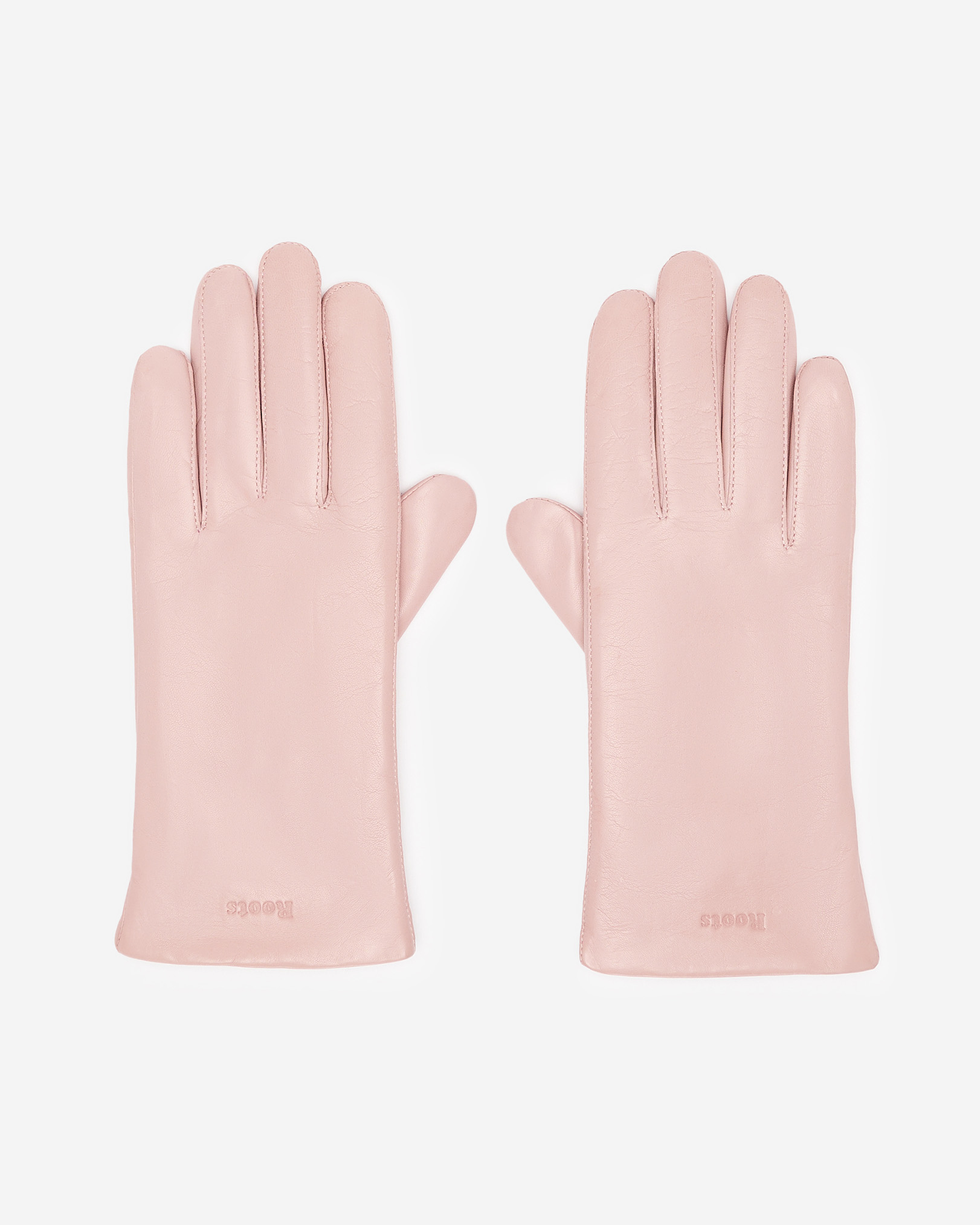 Roots Women's Touch Nappa Glove in Misty Rose