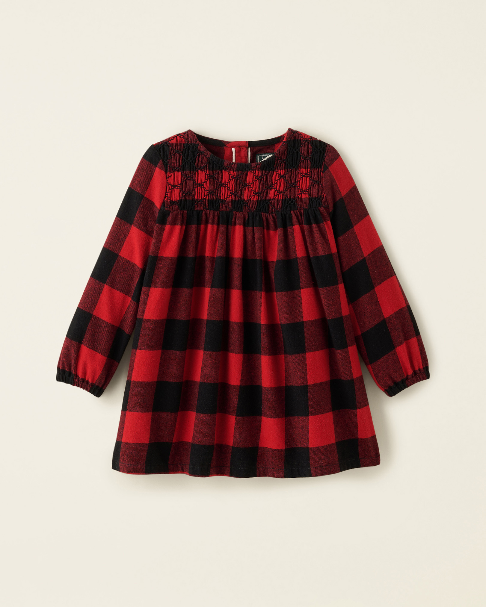 Roots Toddler Girl's Park Plaid Dress in Cabin Red