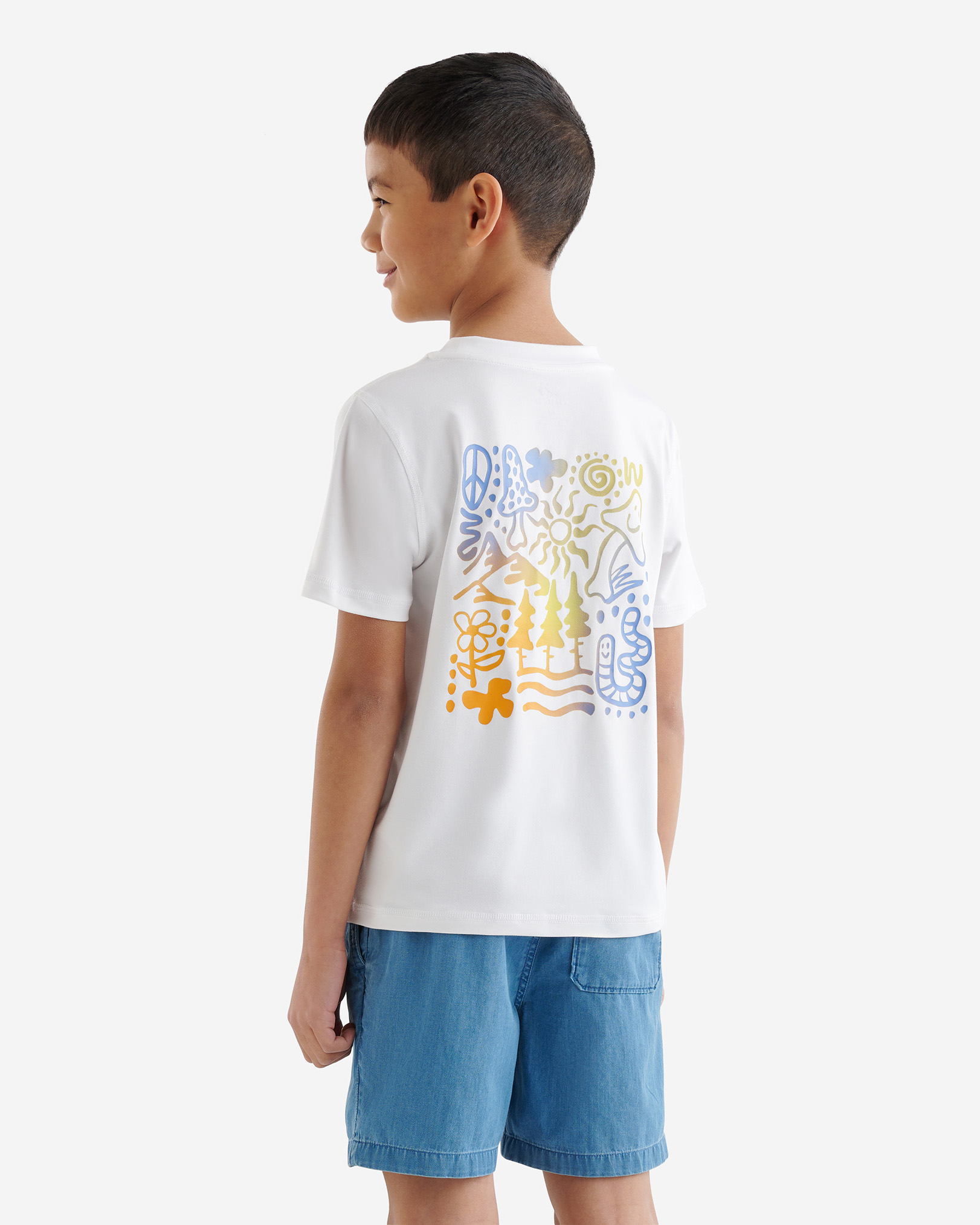 Roots Kids Active Nature T-Shirt in White