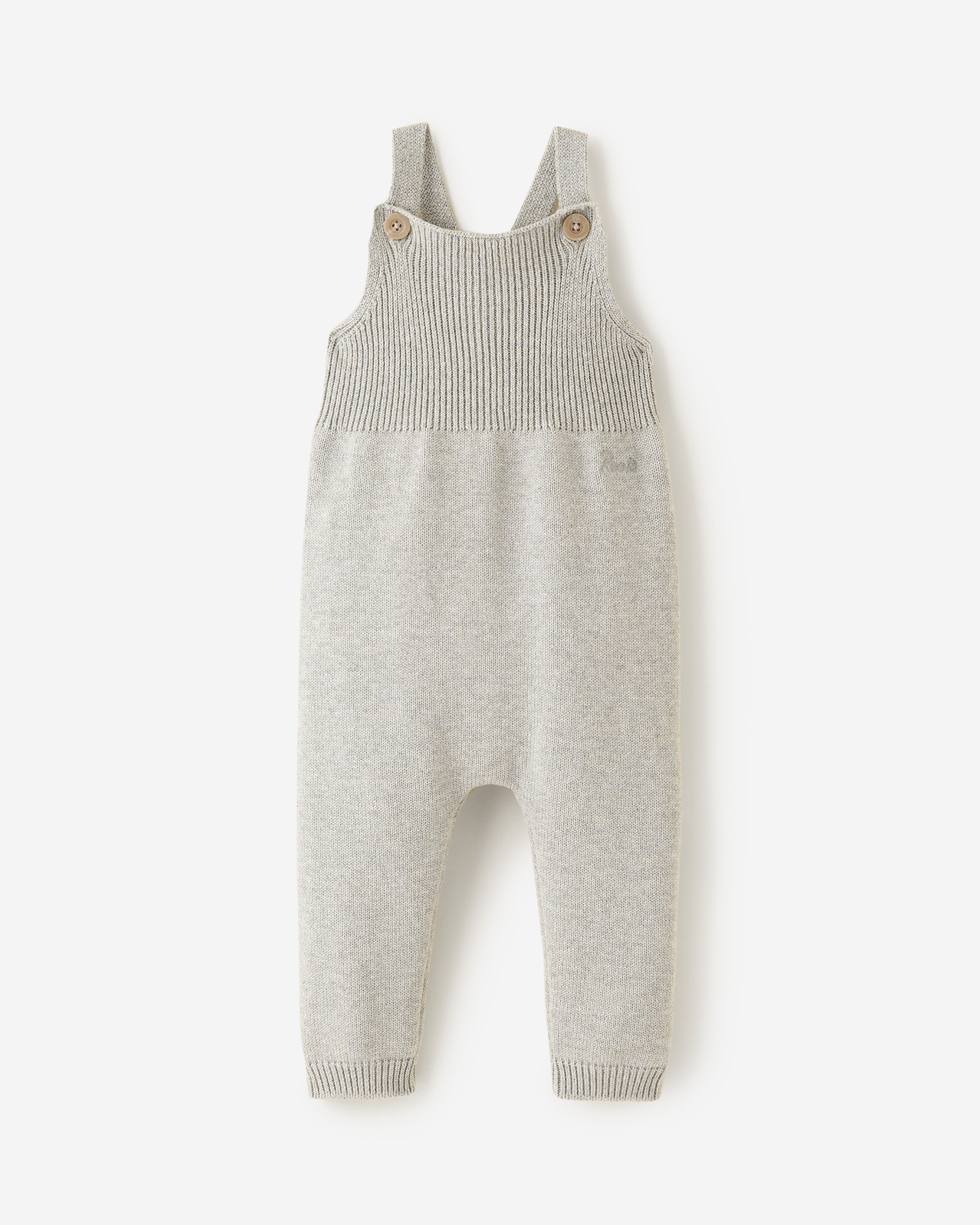 Roots Baby Sweater Knit Overall in Grey Mix