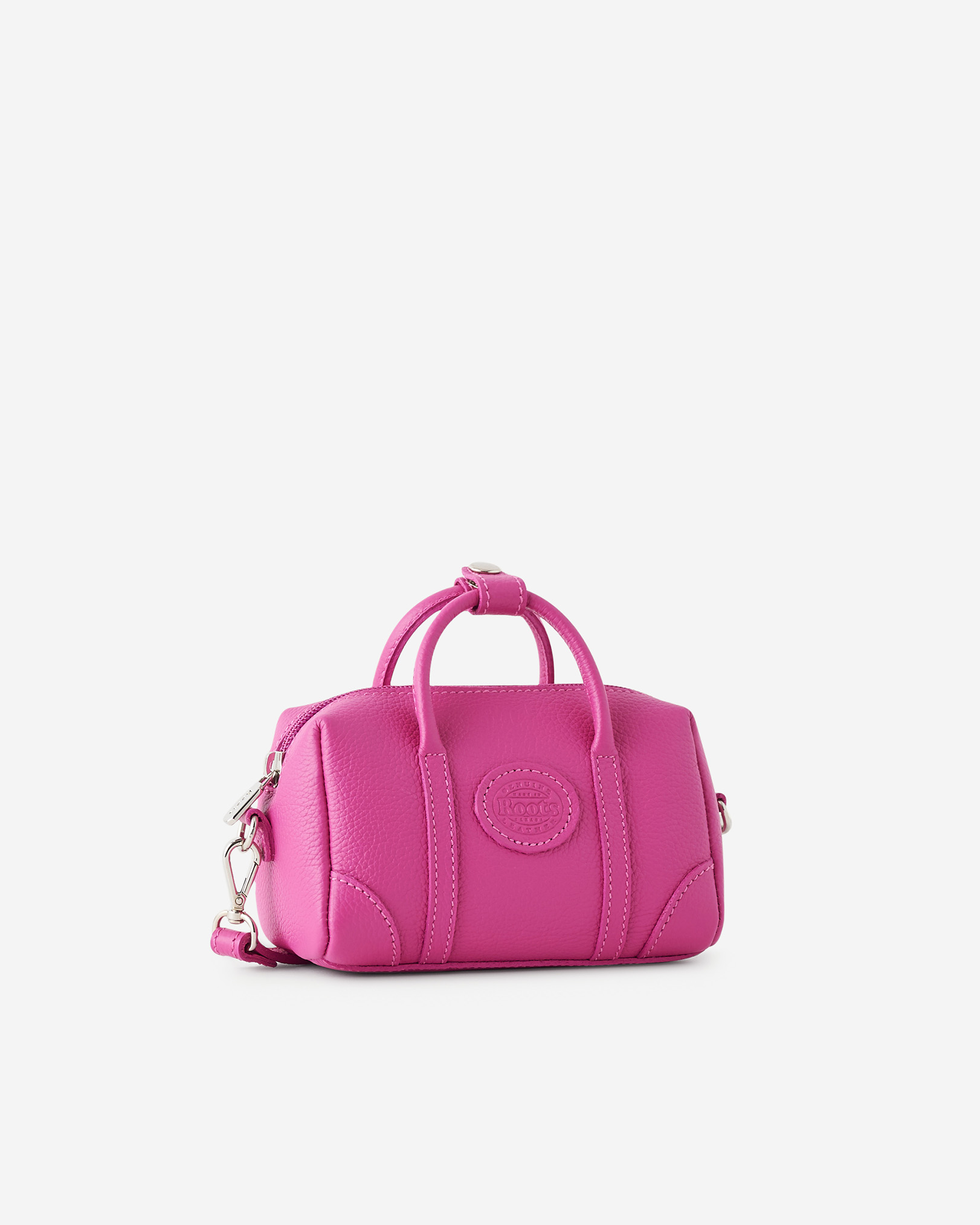 Roots Micro Banff Crossbody Cervino in Pink Orchid