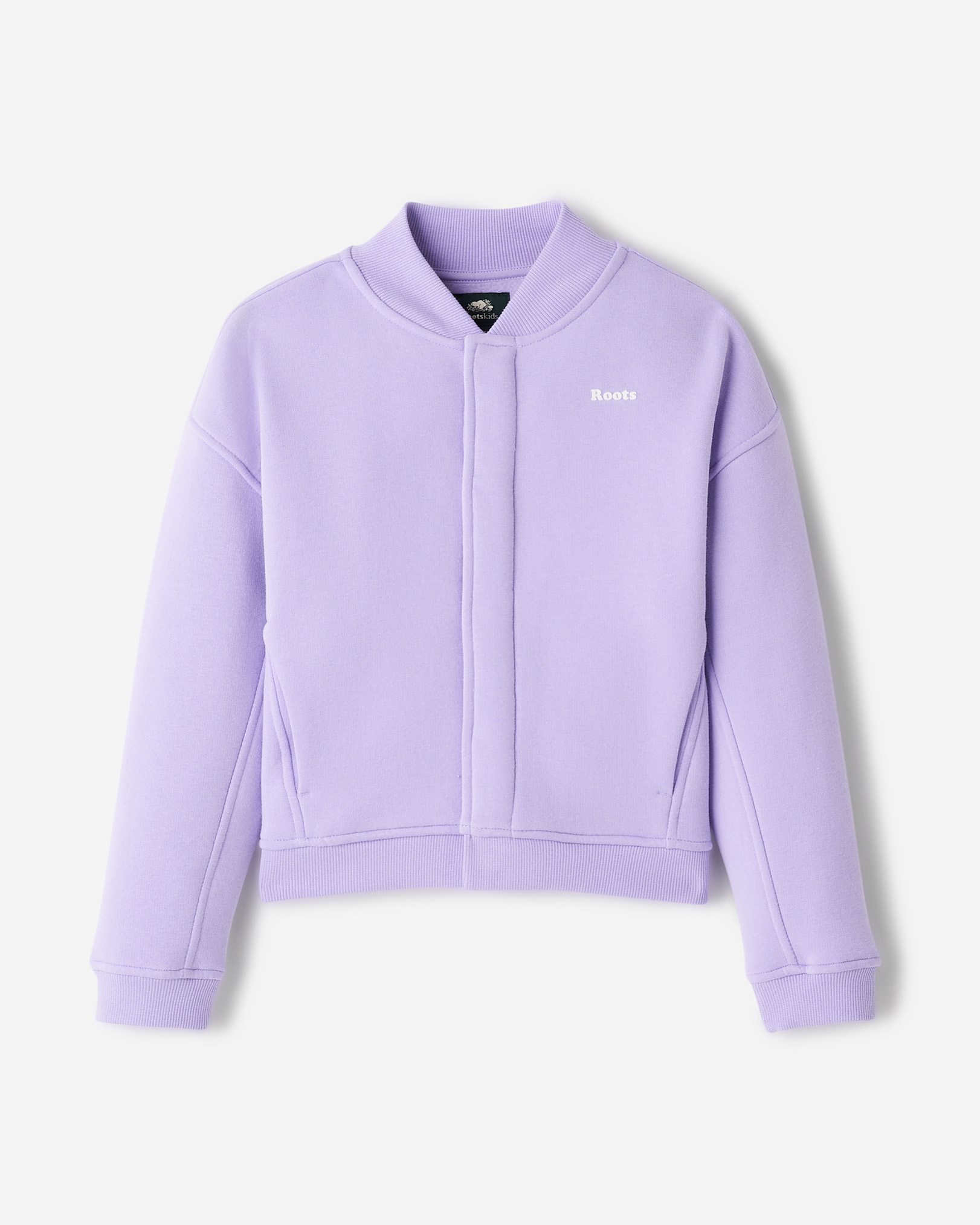 Roots Girl's Cloud Snap Jacket in Lavender Purple
