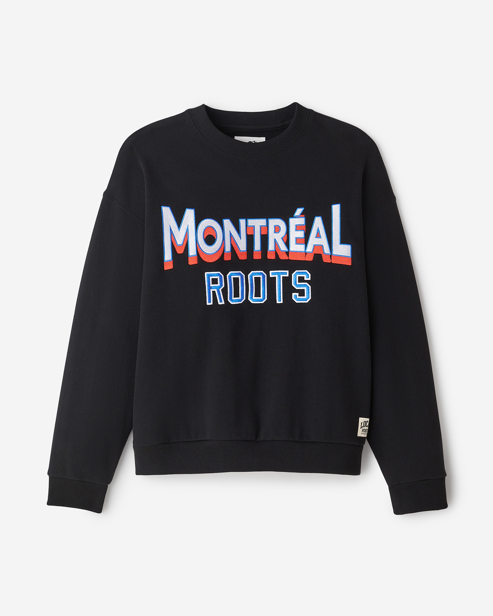 Roots Montreal Local Crew Shirt in Black