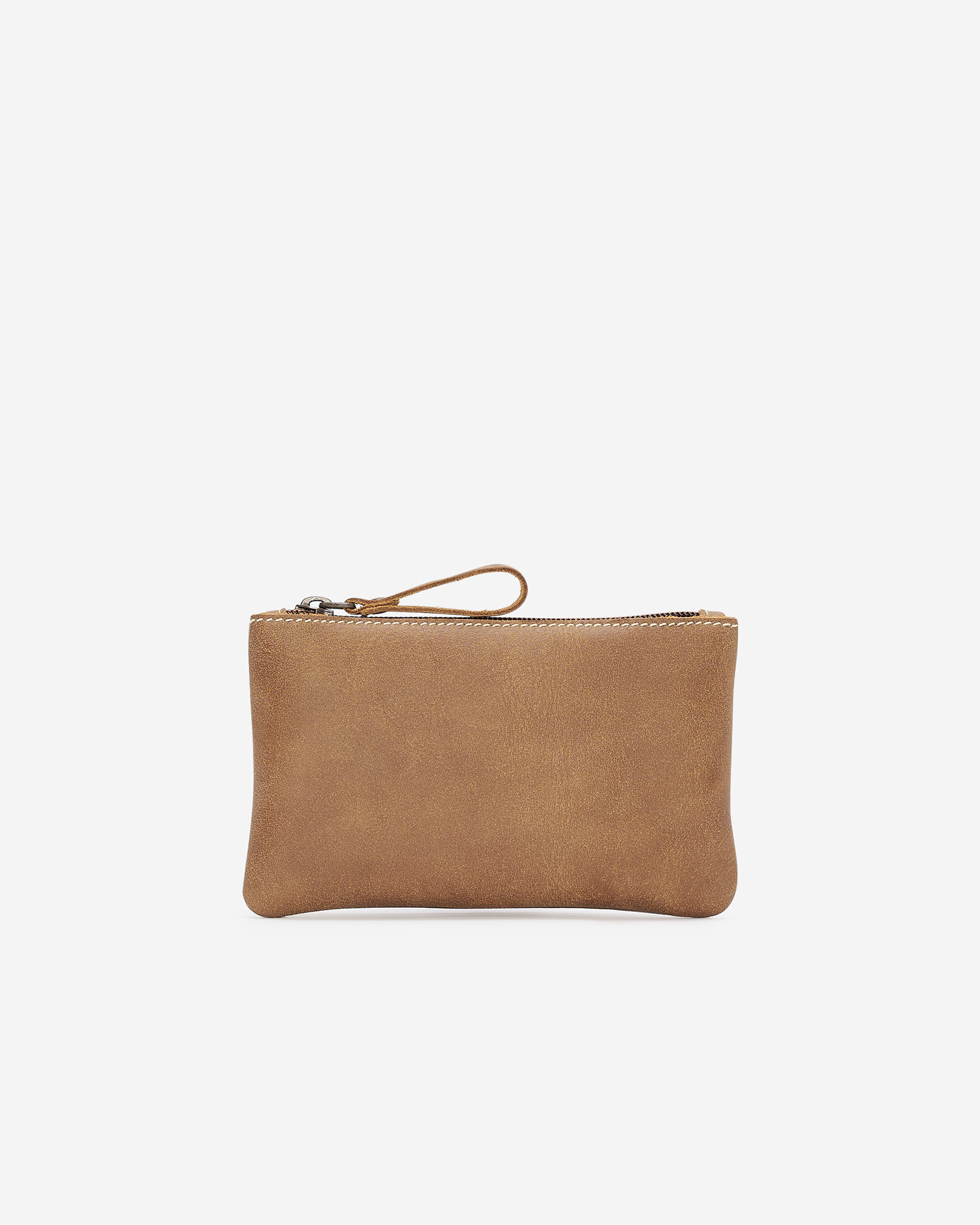 Roots Zip Pouch Tribe in Natural Brown