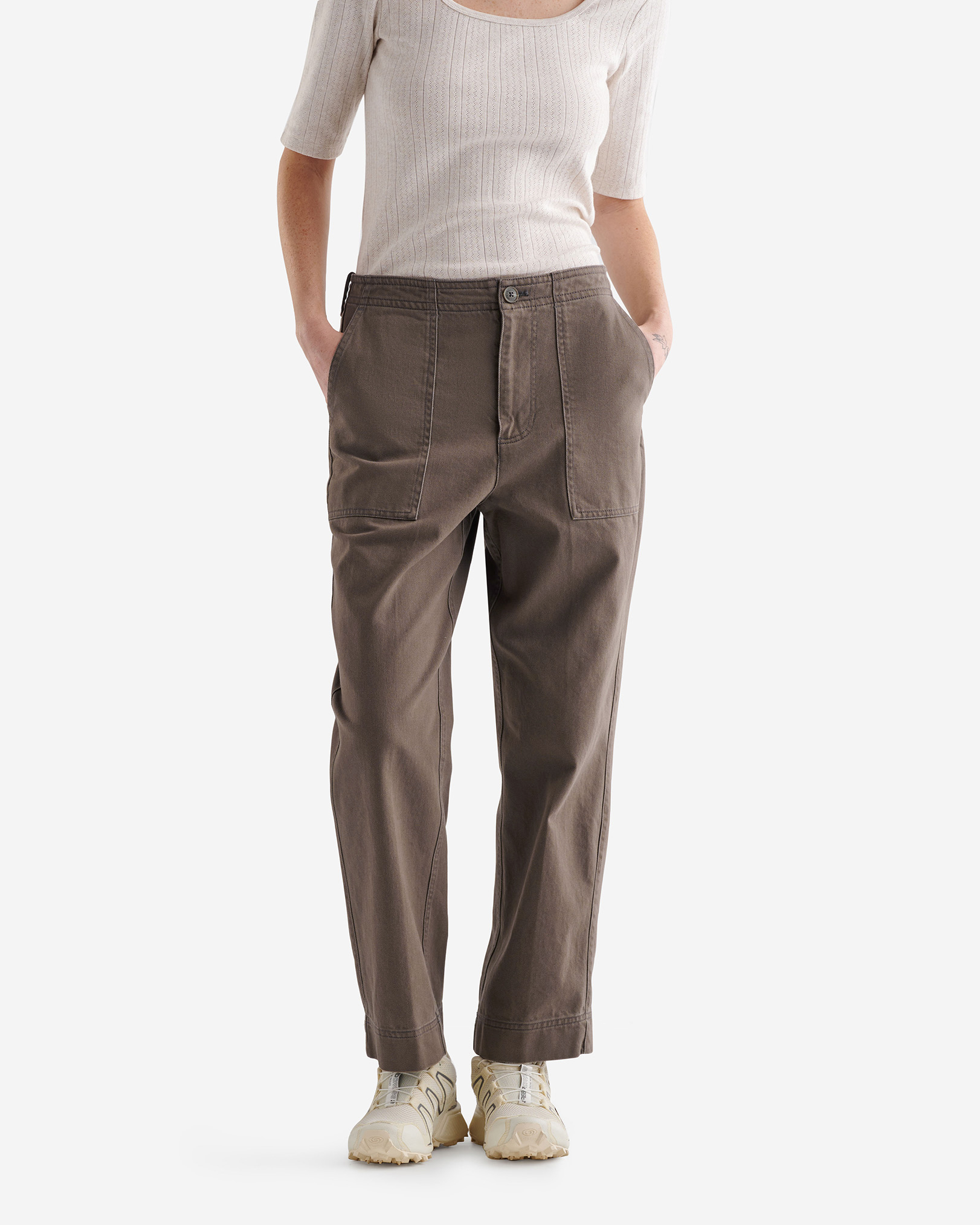 Roots Miette Utility Pant in Acorn Brown