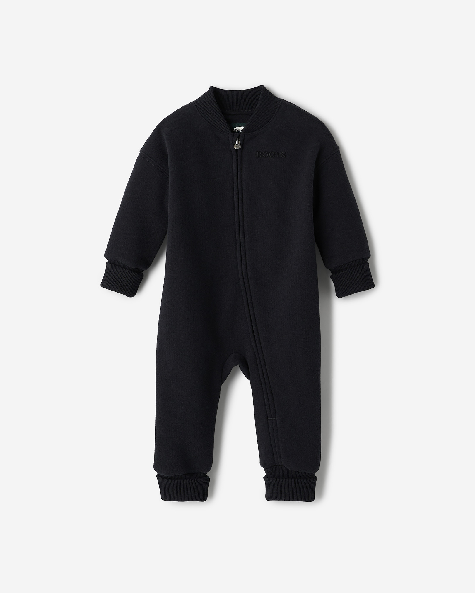 Roots Baby One Romper in Black