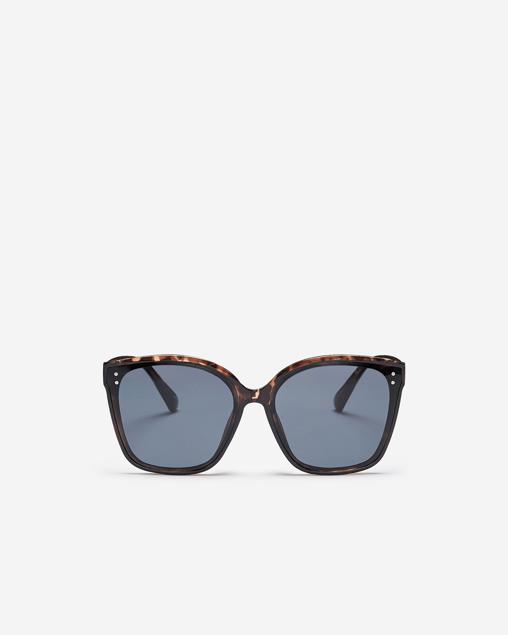 Roots Women's Plastic Overd Square Tortoise Sunglasses in Brown