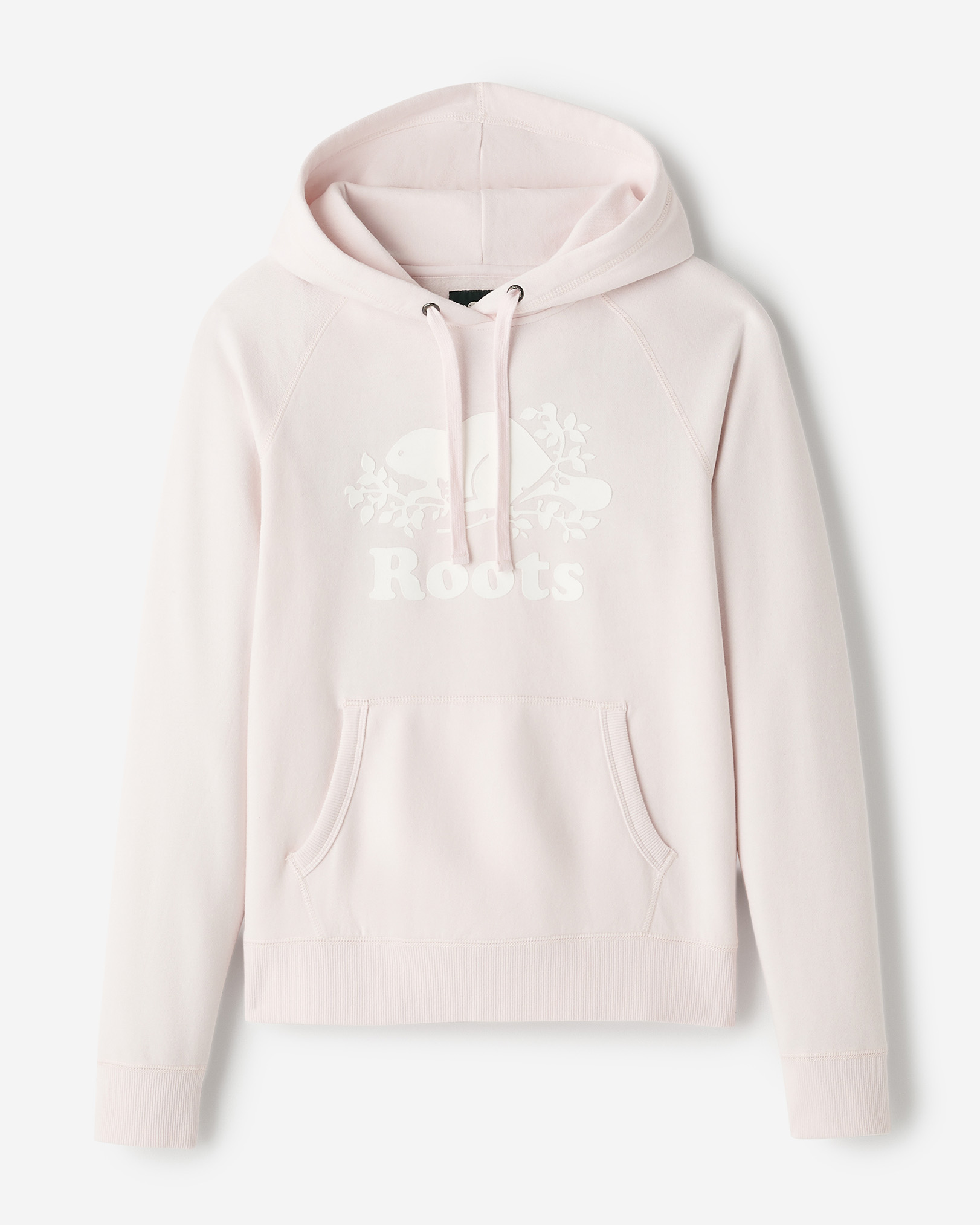 Roots Organic Original Kanga Hoodie in Pink Pearl