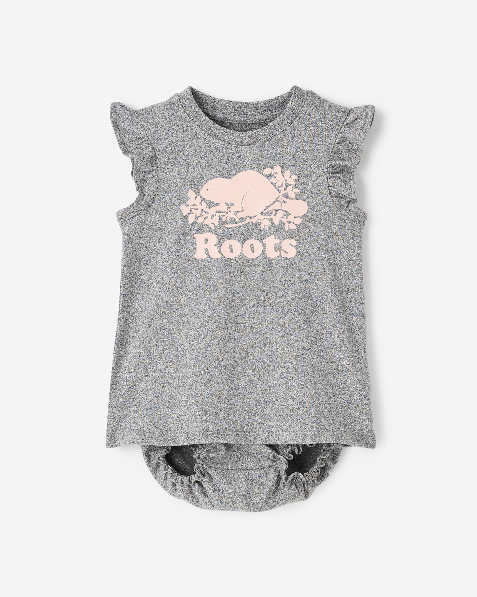 Roots Baby Cooper Dress in Salt/Pepper