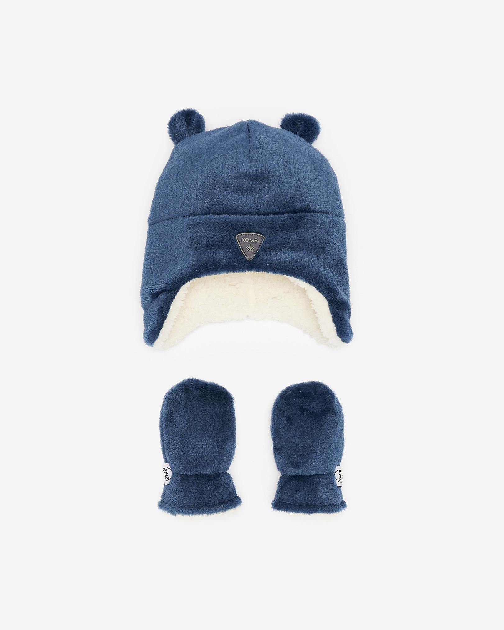 KOMBI Baby Velboa Set in Dark Denim Blue