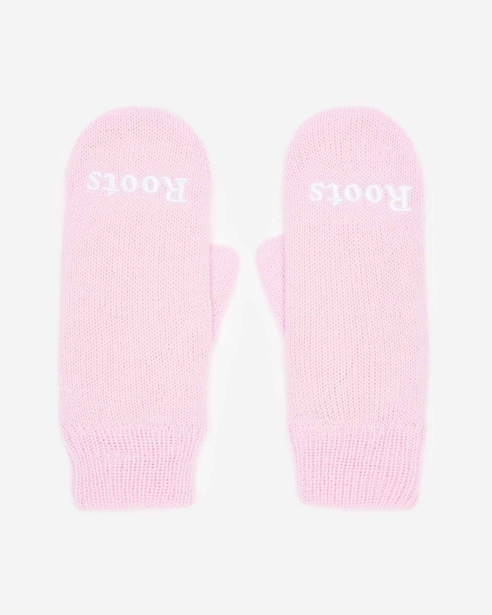 Roots Kids Cooper Glow Mitten in Feather Pink