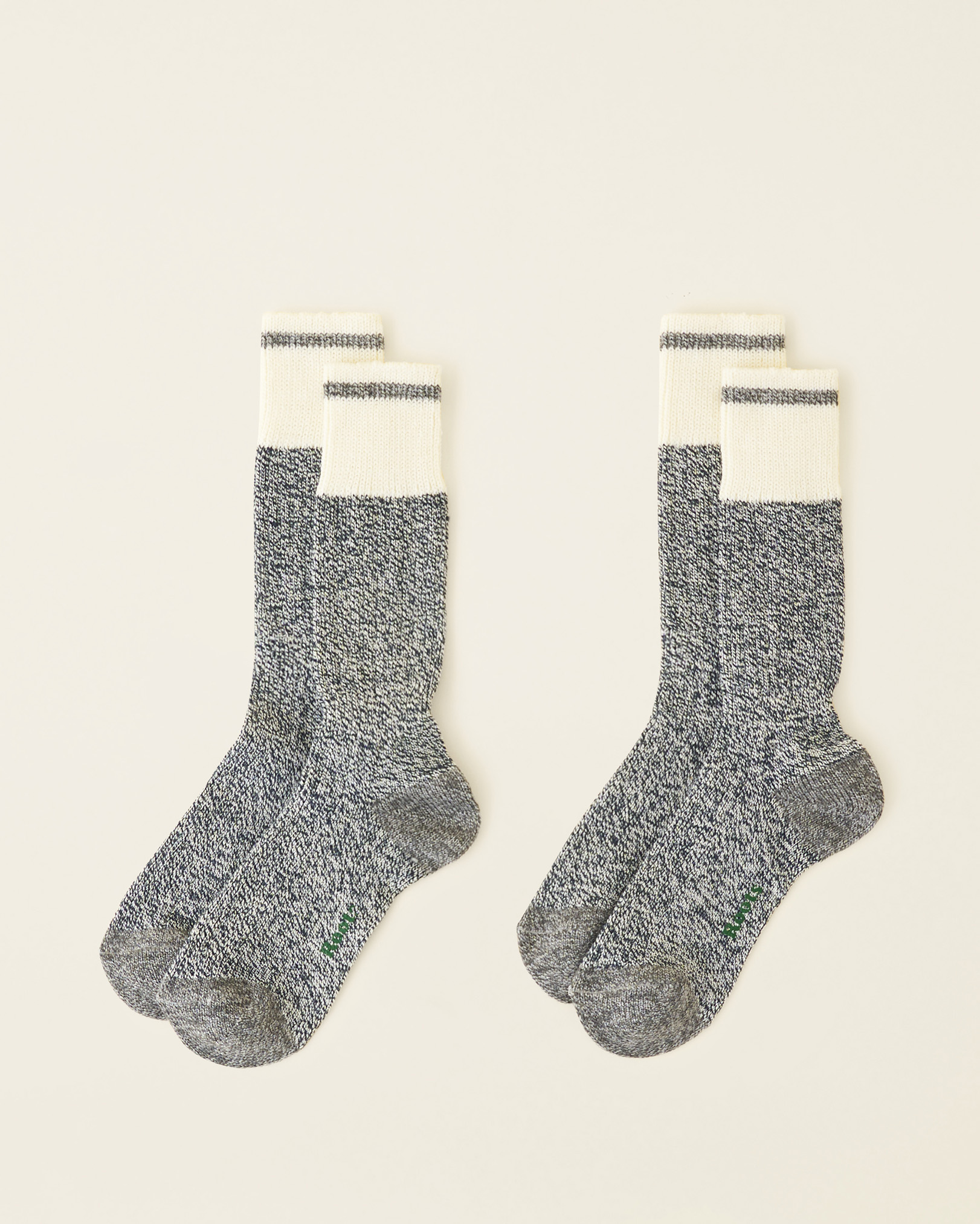 Roots Adult Warm Cabin Pop Sock 2 Pack in Navy Mix