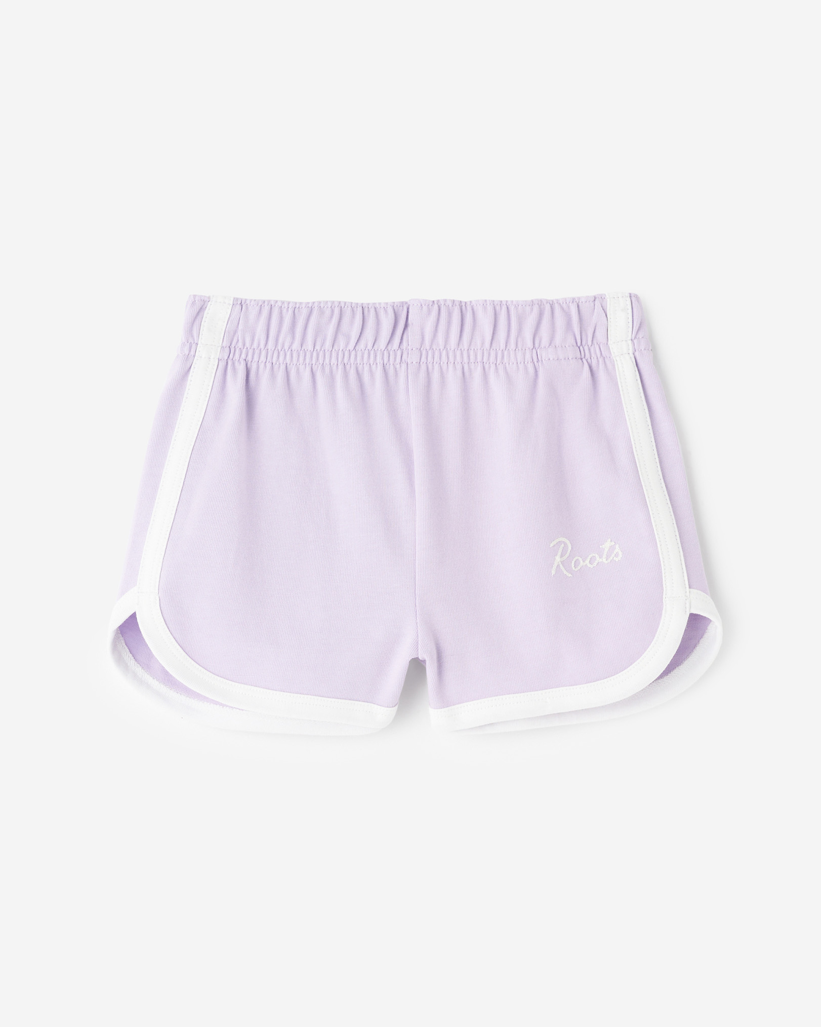 Roots Toddler Girl's Gym Short in Orchid Petal