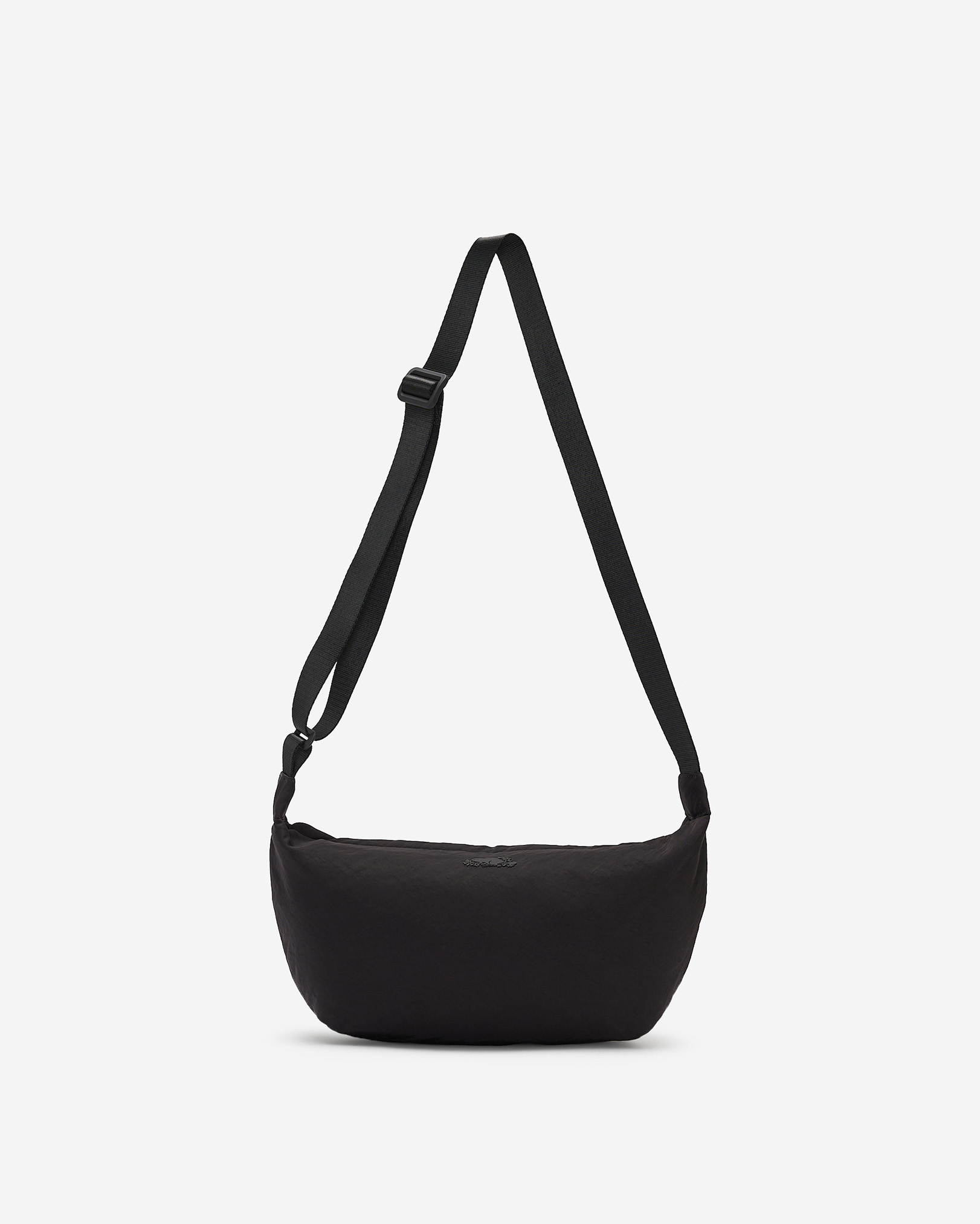 Roots Nylon Crescent Bag in Black