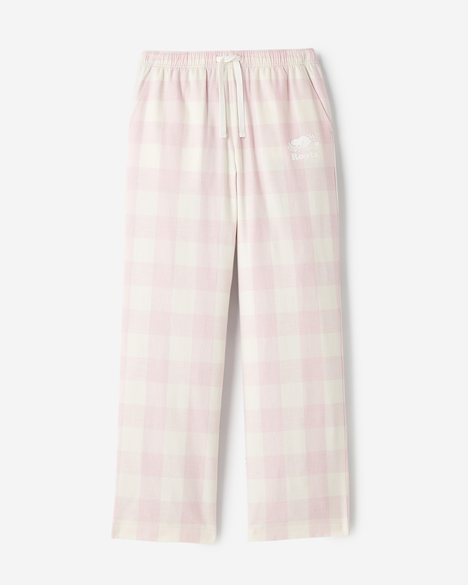 Roots Women's Plaid Pajama Pant in Pink Mix
